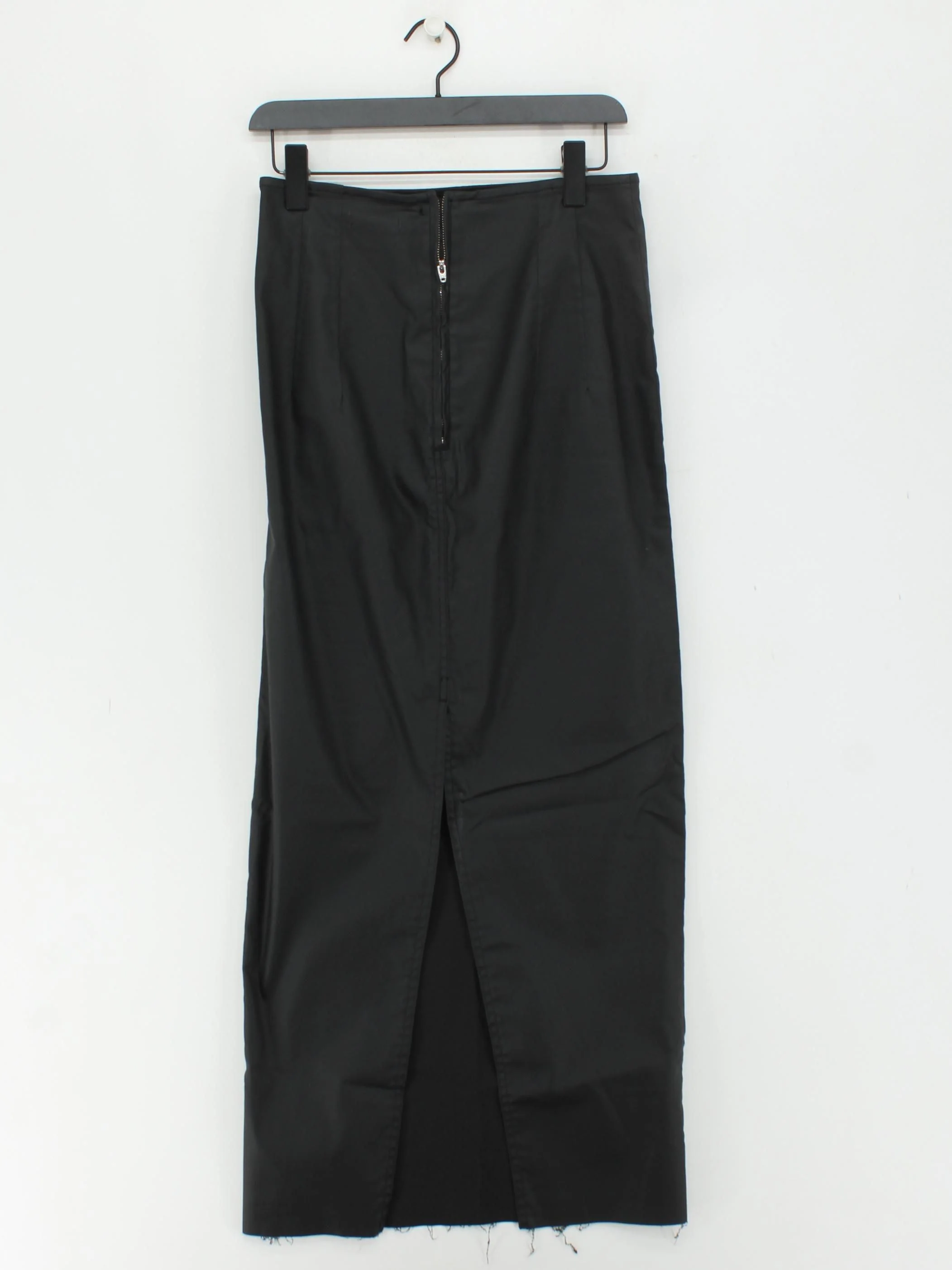Topshop Women's Maxi Skirt UK 10 Black Cotton with Polyester, Elastane Long Maxi - Image 2