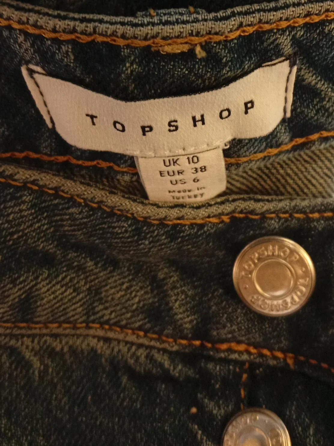 Topshop Women's Maxi Skirt UK 10 Blue Cotton with Polyester Long Maxi - Image 5