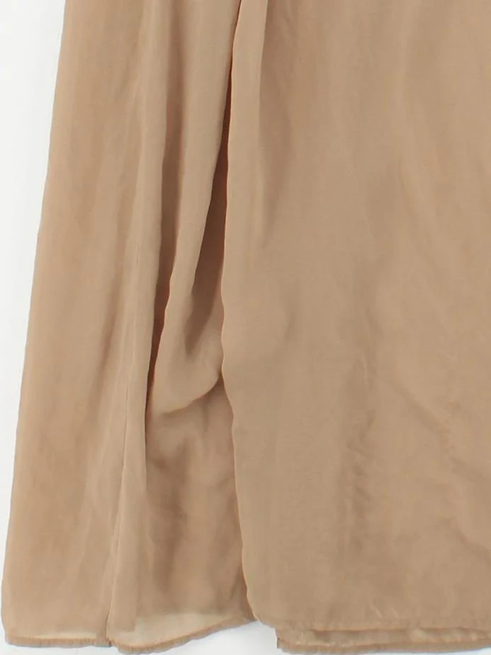 Topshop Women's Maxi Skirt UK 12 Tan 100% Polyester Long Maxi - Image 4