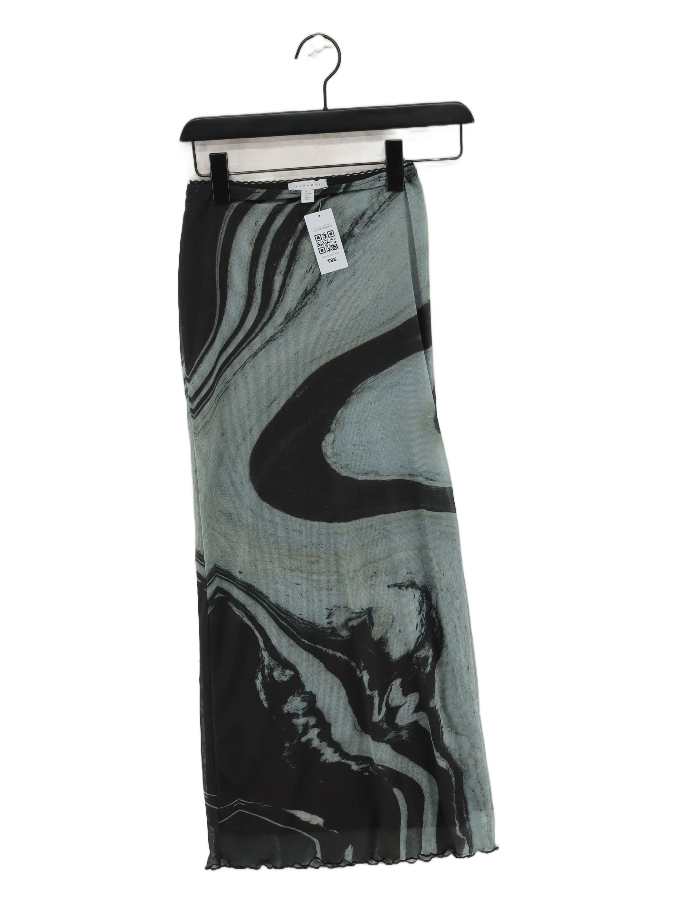 Topshop Women's Maxi Skirt UK 6 Multi Polyester with Elastane Long Maxi