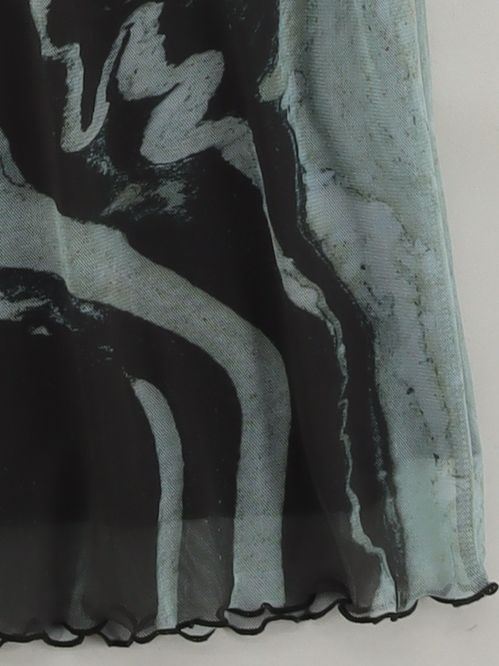 Topshop Women's Maxi Skirt UK 6 Multi Polyester with Elastane Long Maxi - Image 4