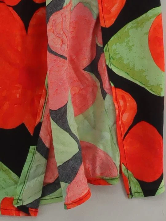Topshop Women's Maxi Skirt UK 8 Black Floral 100% Other Long Maxi - Image 4
