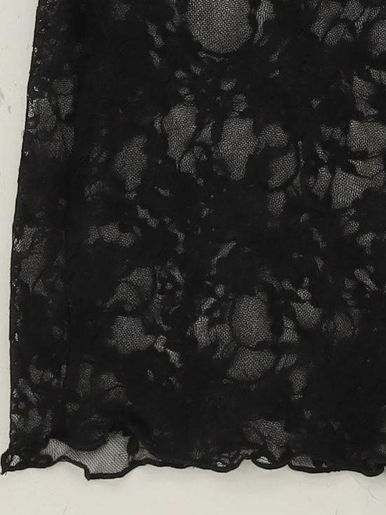 Topshop Women's Midi Skirt UK 10 Black Nylon with Elastane Straight & Pencil - Image 4