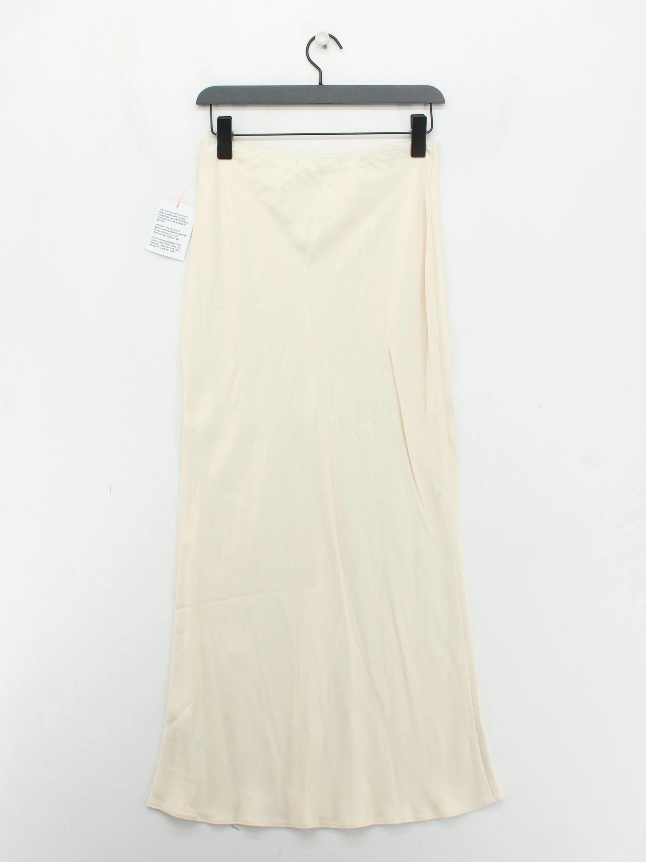 Topshop Women's Midi Skirt UK 10 Cream 100% Viscose Midi Straight & Pencil - Image 2