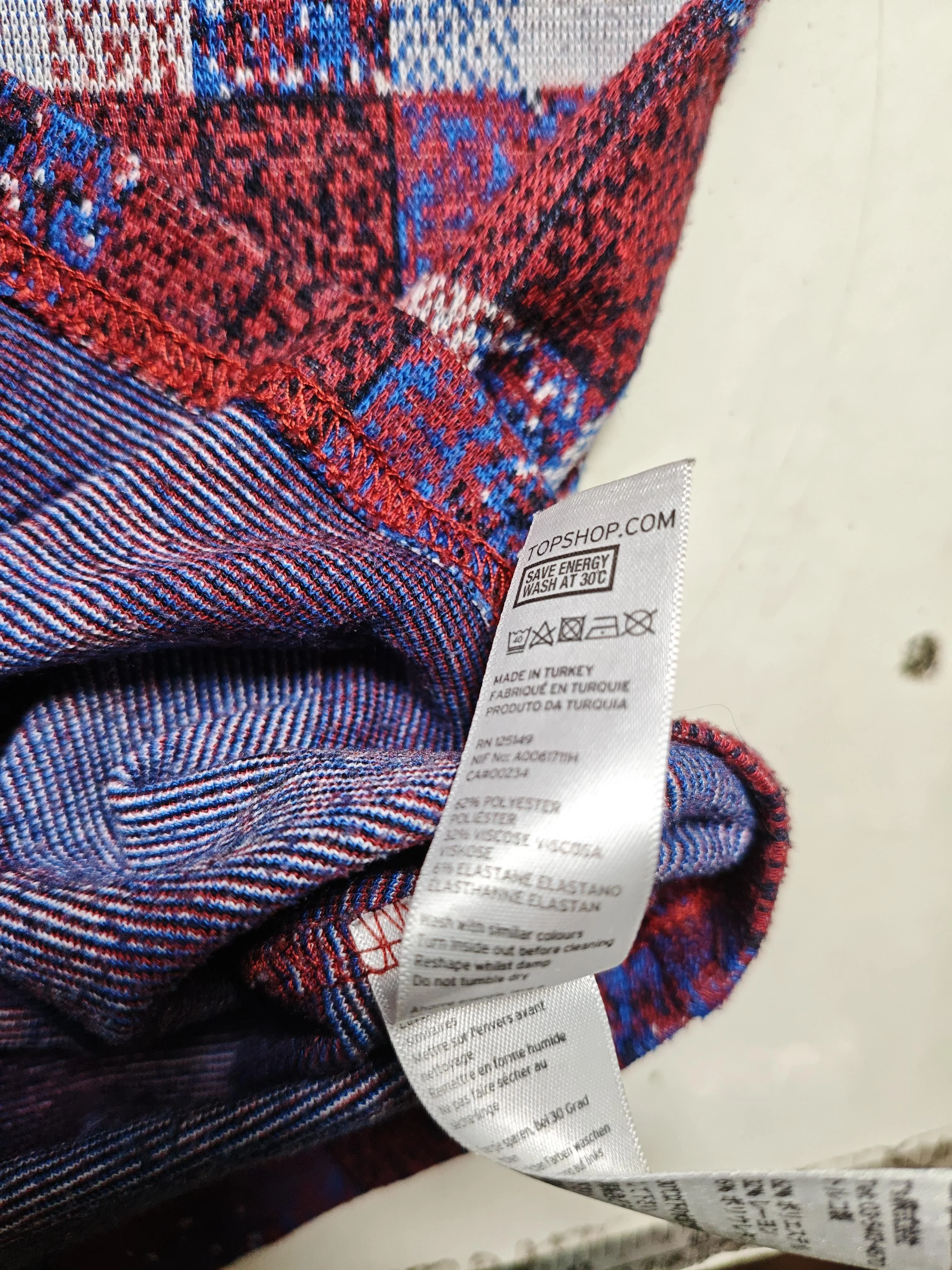 Topshop Women's Midi Skirt UK 10 Multi Polyester - Image 6