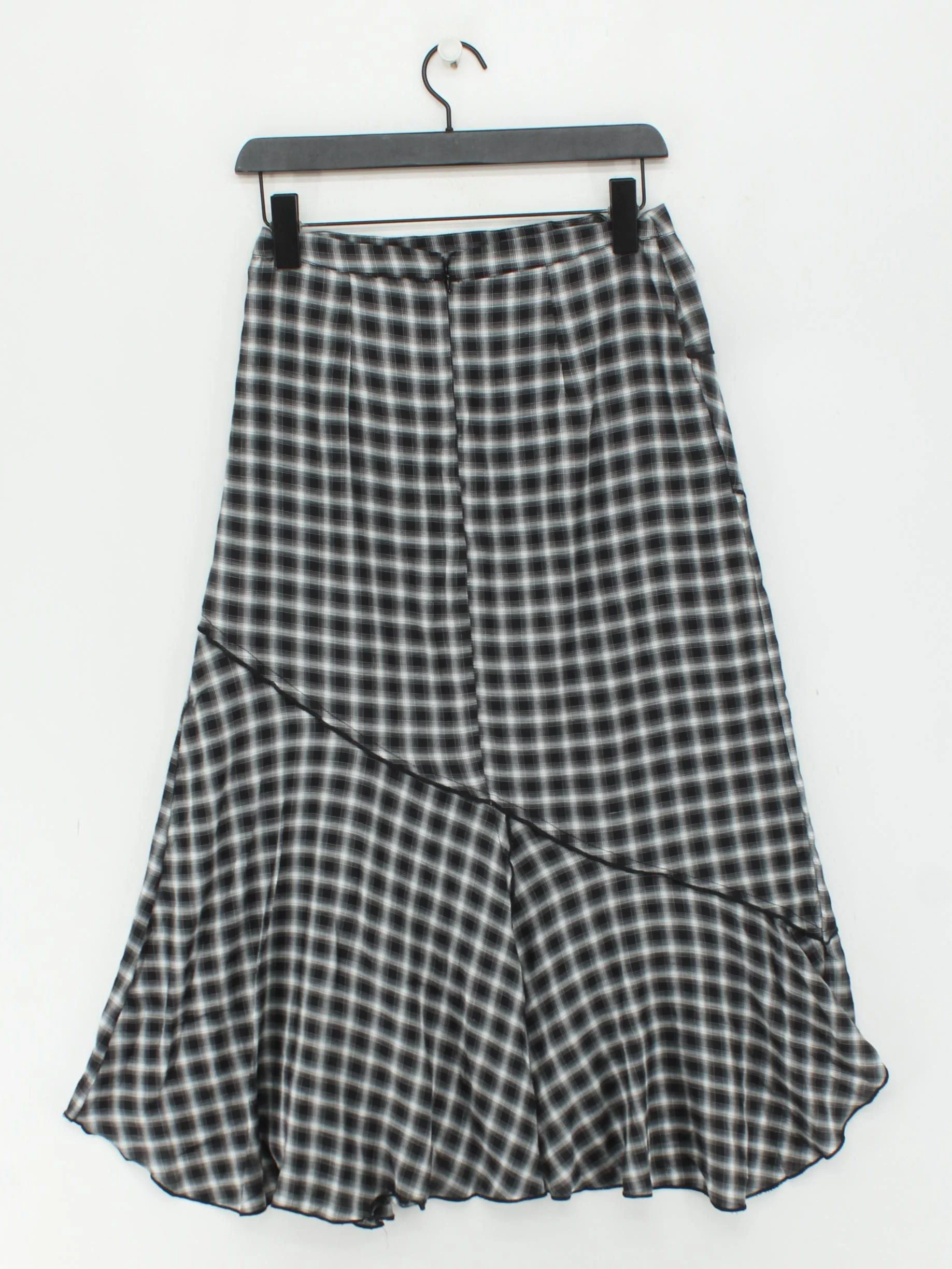 Topshop Women's Midi Skirt UK 10 Multi Rayon with Cotton, Polyester A-Line - Image 2