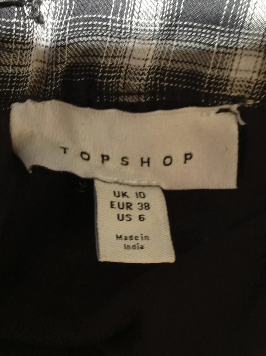 Topshop Women's Midi Skirt UK 10 Multi Rayon with Cotton, Polyester A-Line - Image 5
