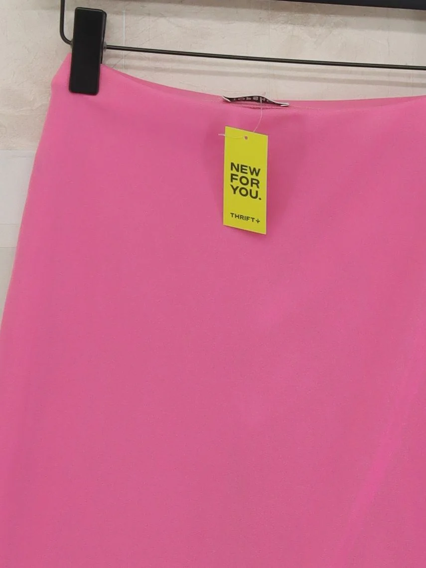Topshop Women's Midi Skirt UK 10 Pink Polyester - Image 3