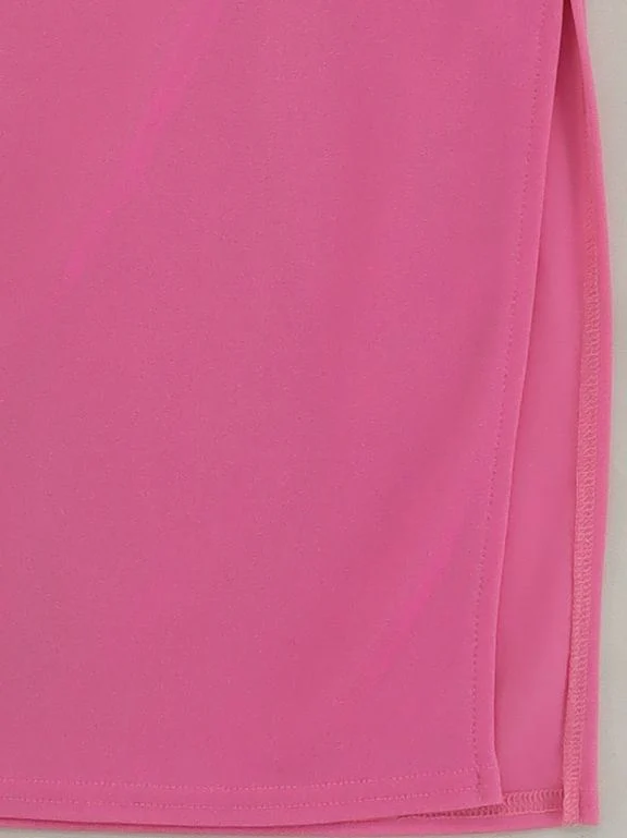 Topshop Women's Midi Skirt UK 10 Pink Polyester - Image 4