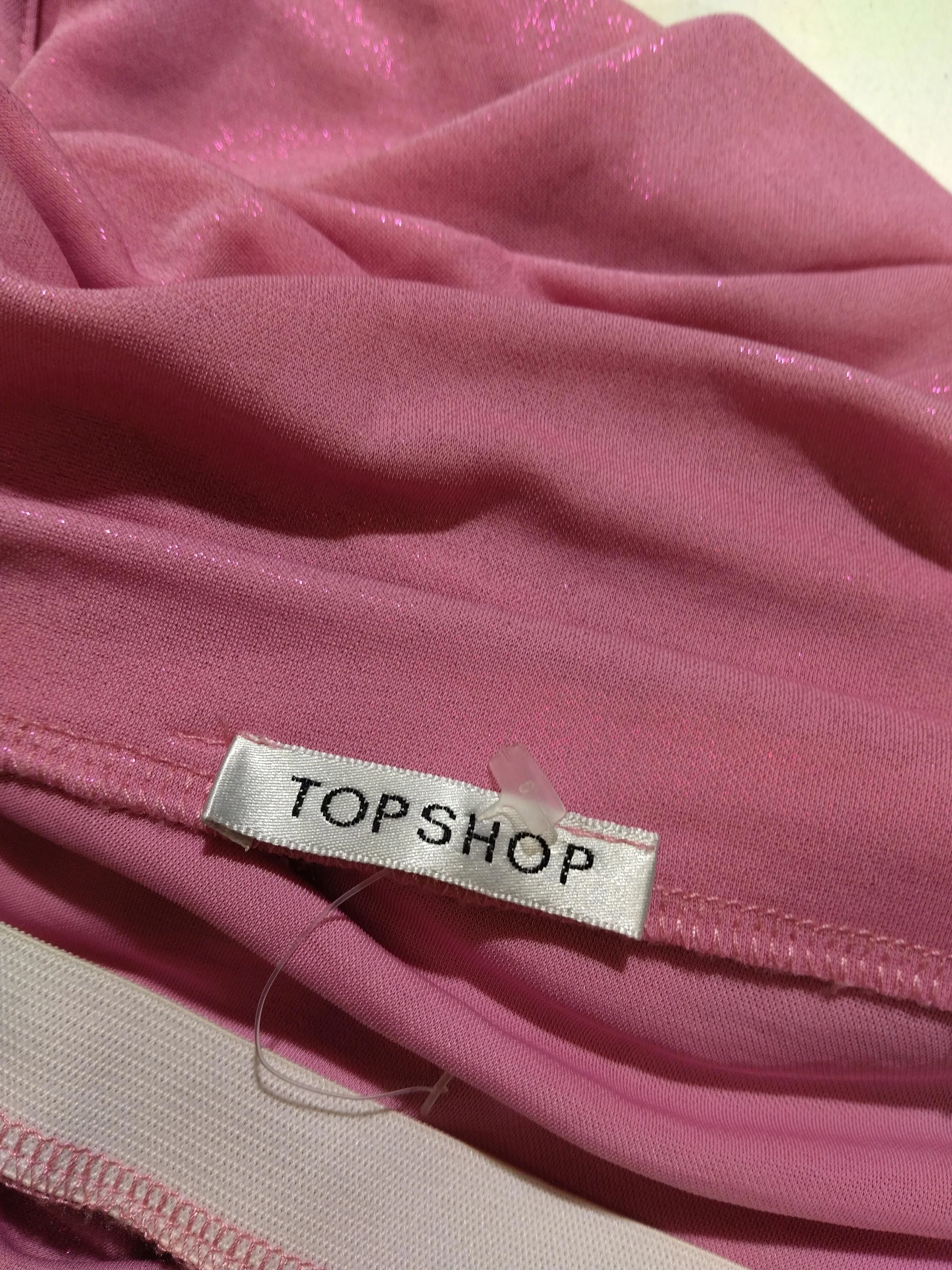 Topshop Women's Midi Skirt UK 10 Pink Polyester - Image 5