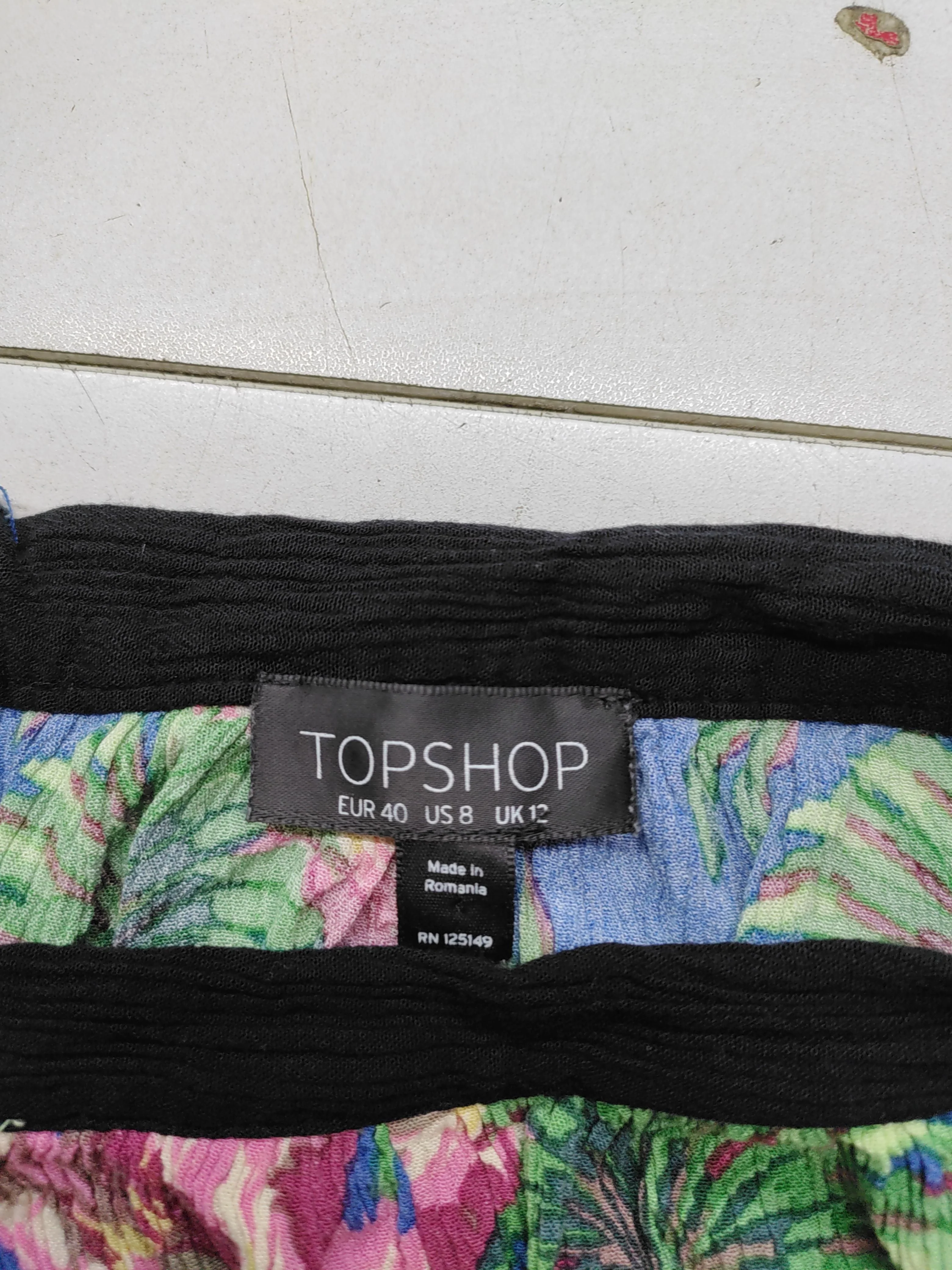 Topshop Women's Midi Skirt UK 12 Multi Floral 100% Viscose Midi A-Line - Image 5