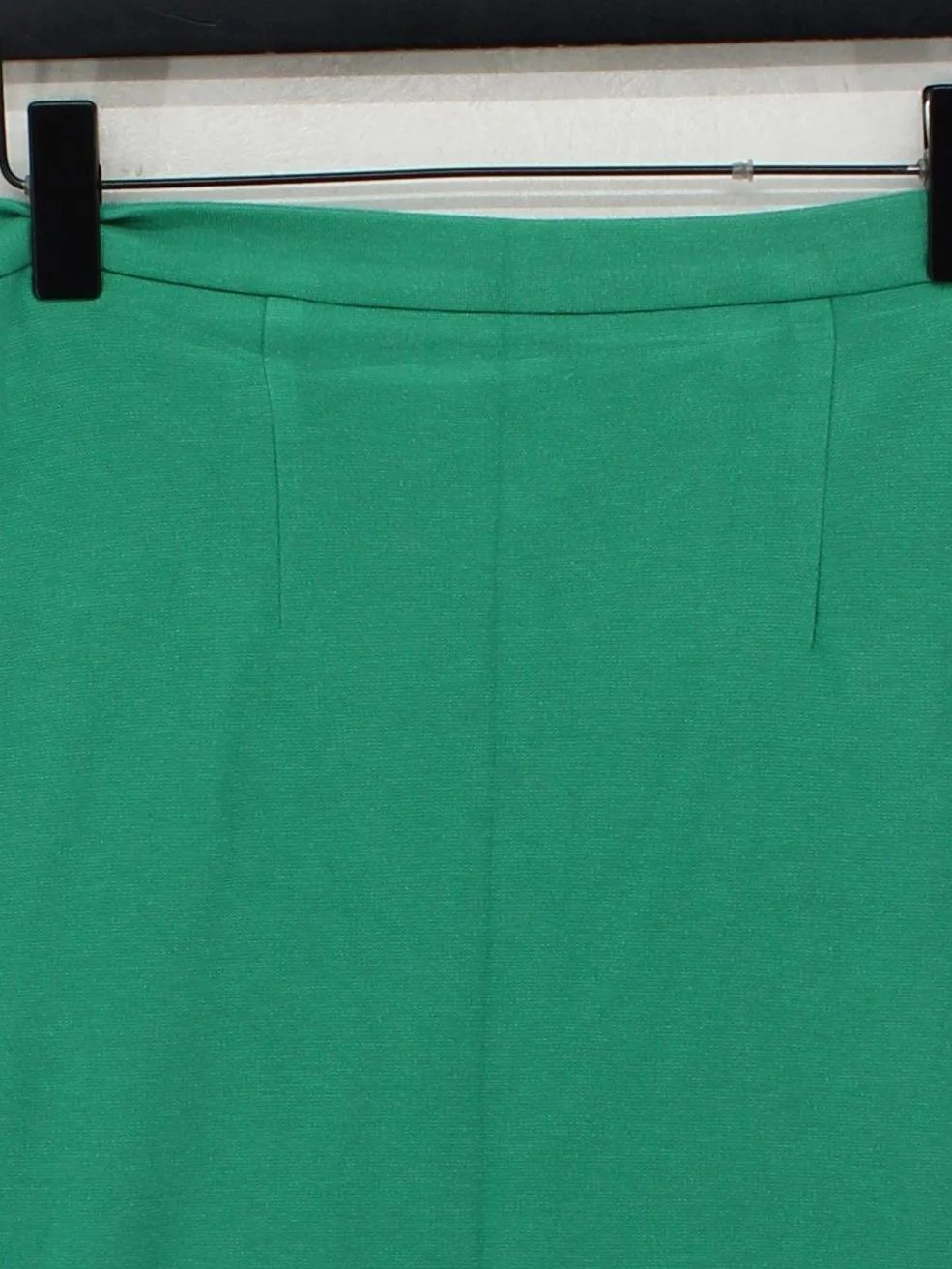 Topshop Women's Midi Skirt UK 16 Green Cotton with Viscose Straight & Pencil - Image 3