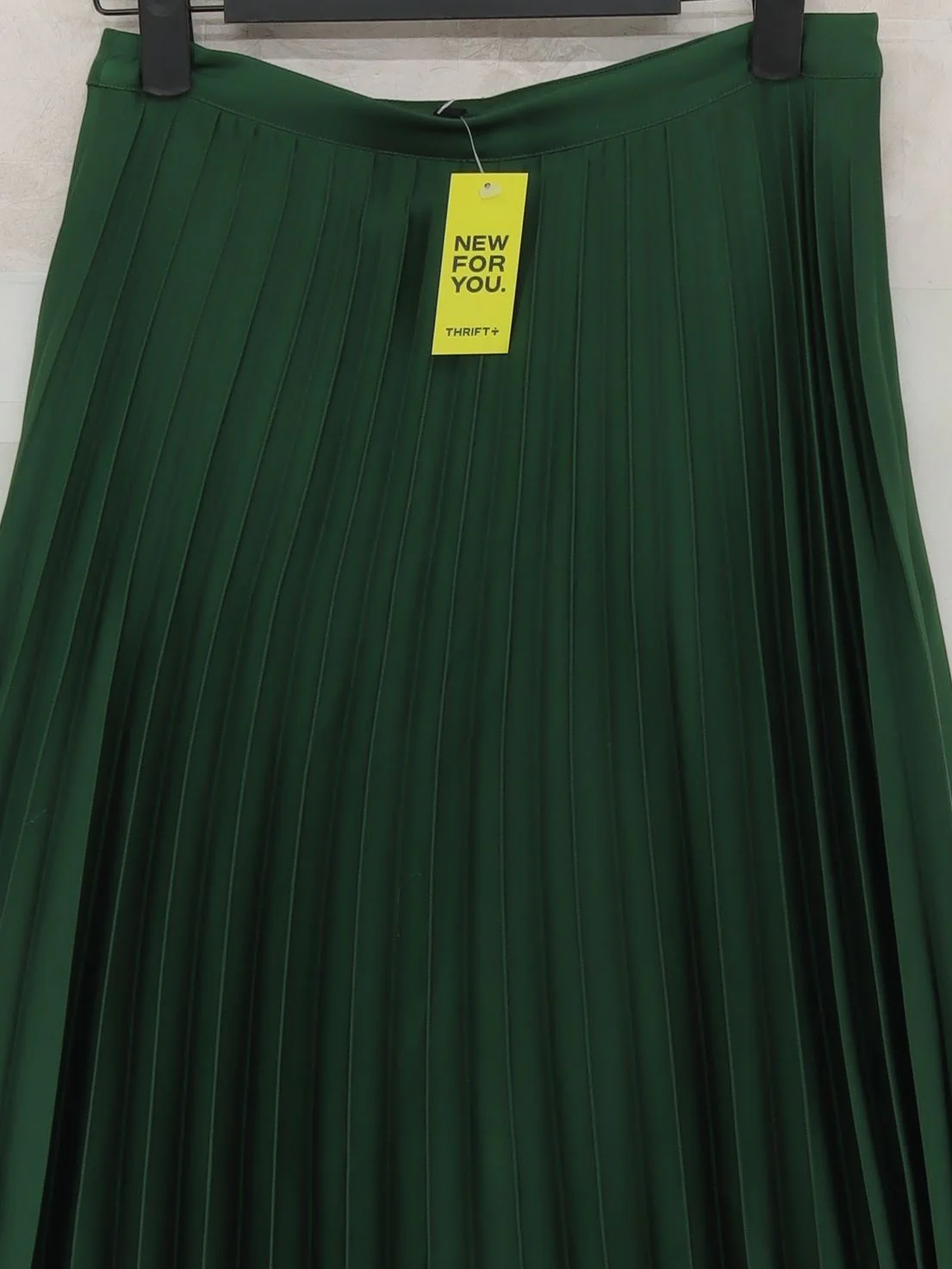 Topshop Women's Midi Skirt UK 6 Green 100% Other Midi Pleated - Image 3