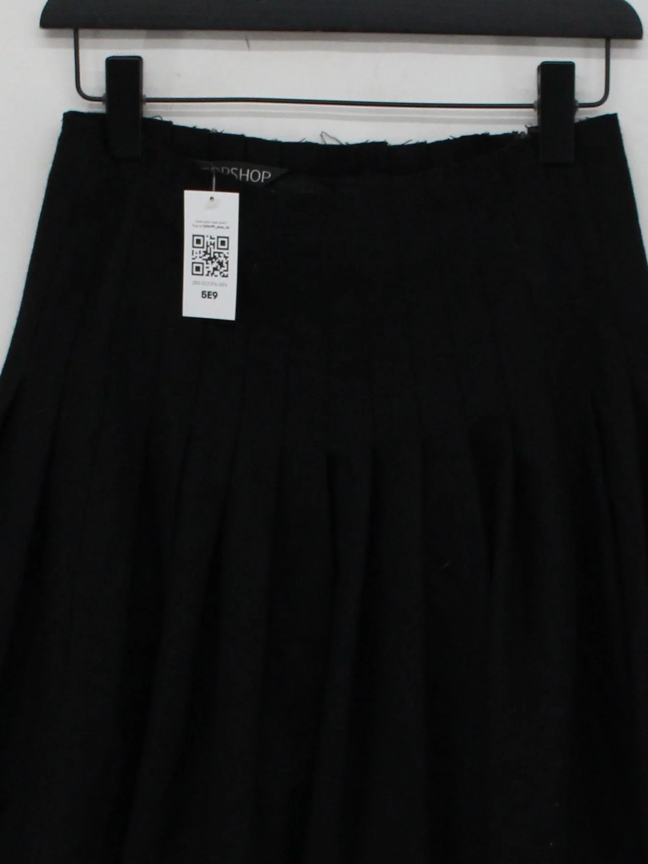 Topshop Women's Midi Skirt UK 8 Black Wool - Image 3