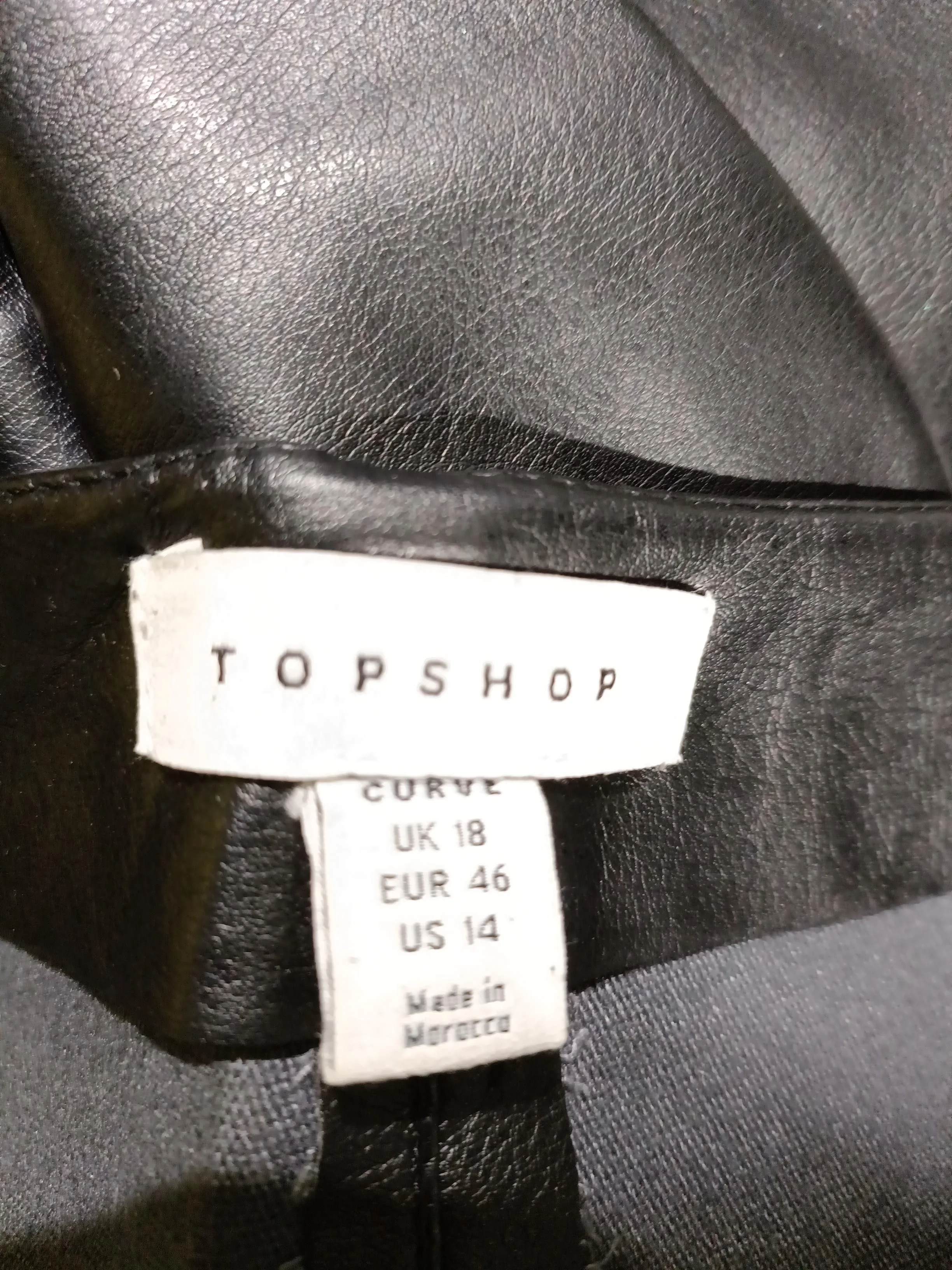 Topshop Women's Midi Skirt XL Black 100% Other Midi Straight & Pencil - Image 5