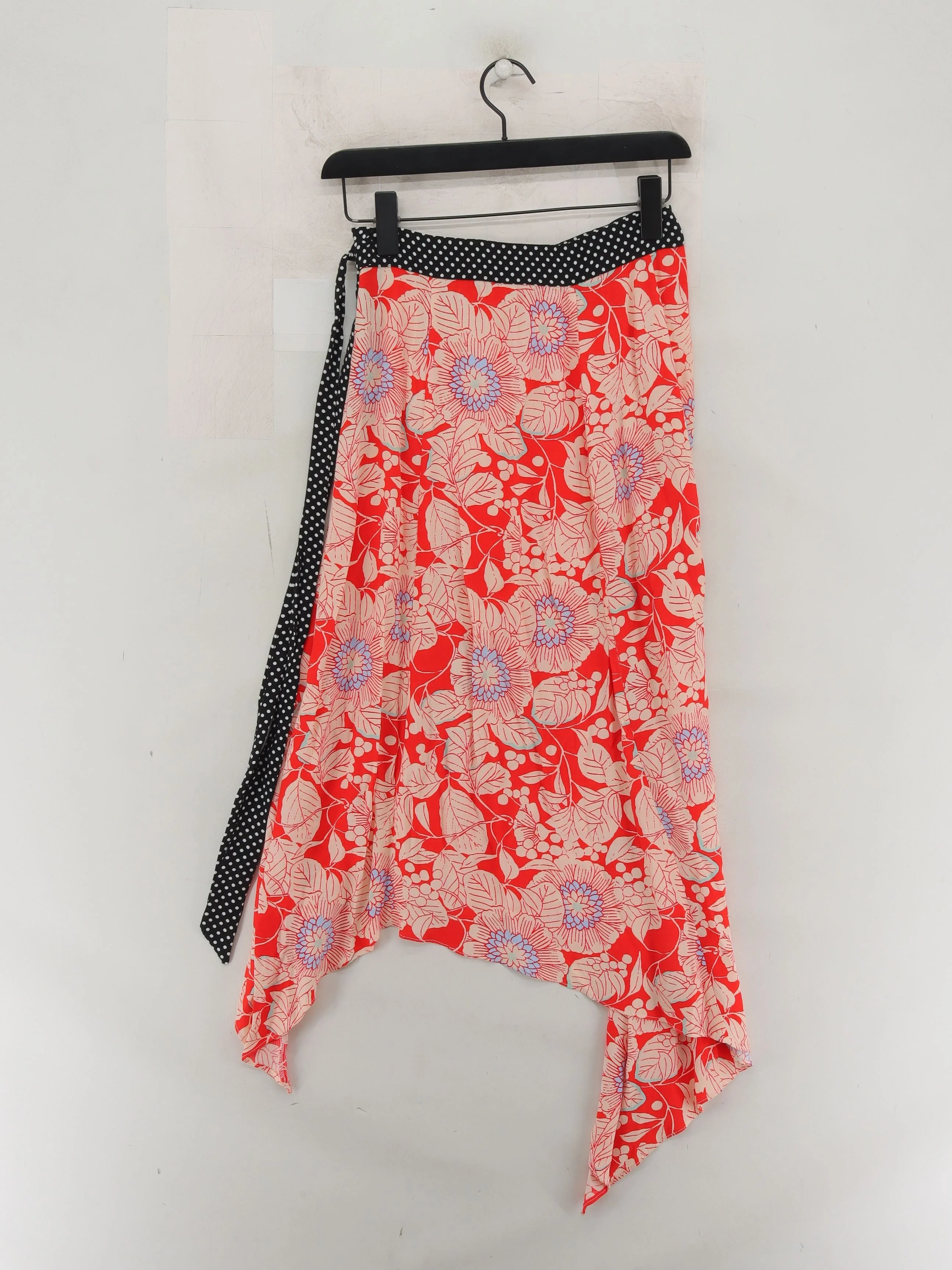 Topshop Women's Midi Skirt XS Multi Floral 100% Viscose Midi A-Line - Image 2