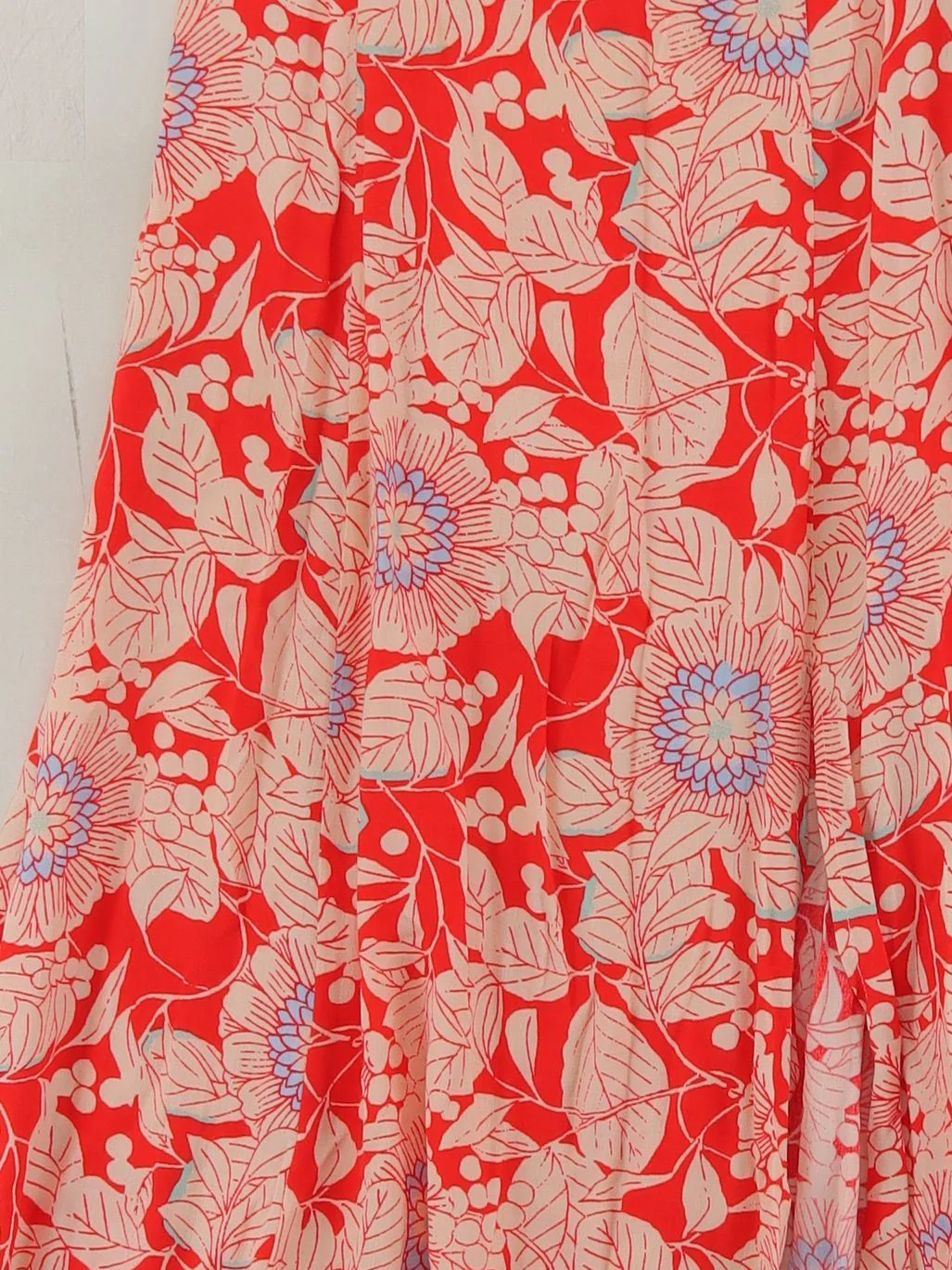 Topshop Women's Midi Skirt XS Multi Floral 100% Viscose Midi A-Line - Image 3