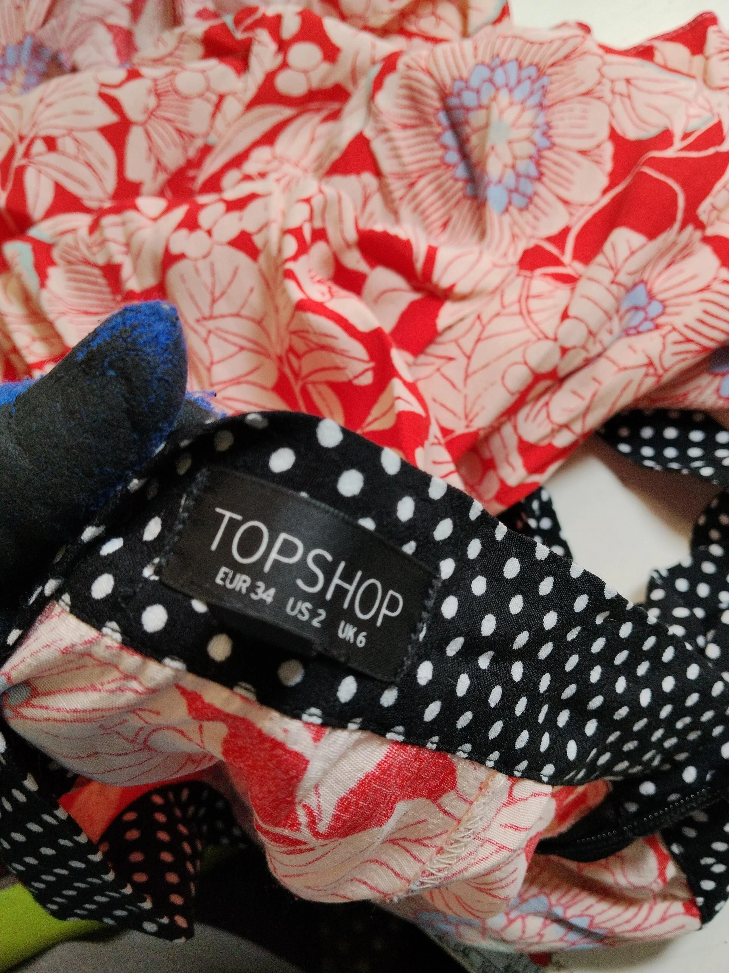 Topshop Women's Midi Skirt XS Multi Floral 100% Viscose Midi A-Line - Image 5