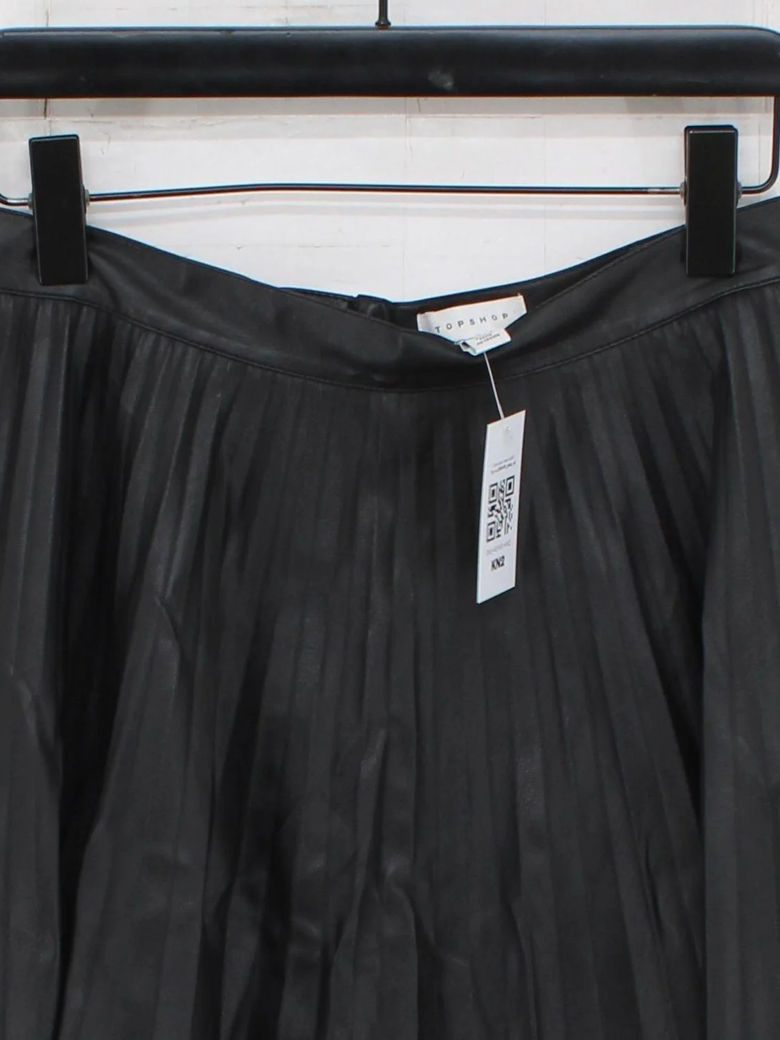 Topshop Women's Mini Skirt M Black 100% Faux Leather Short Mini - Image 3