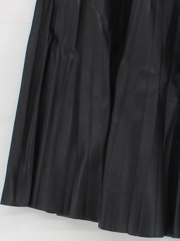 Topshop Women's Mini Skirt M Black 100% Faux Leather Short Mini - Image 4