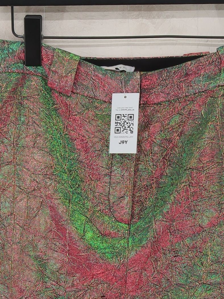 Topshop Women's Mini Skirt M Multi 100% Polyester Short Mini - Image 3