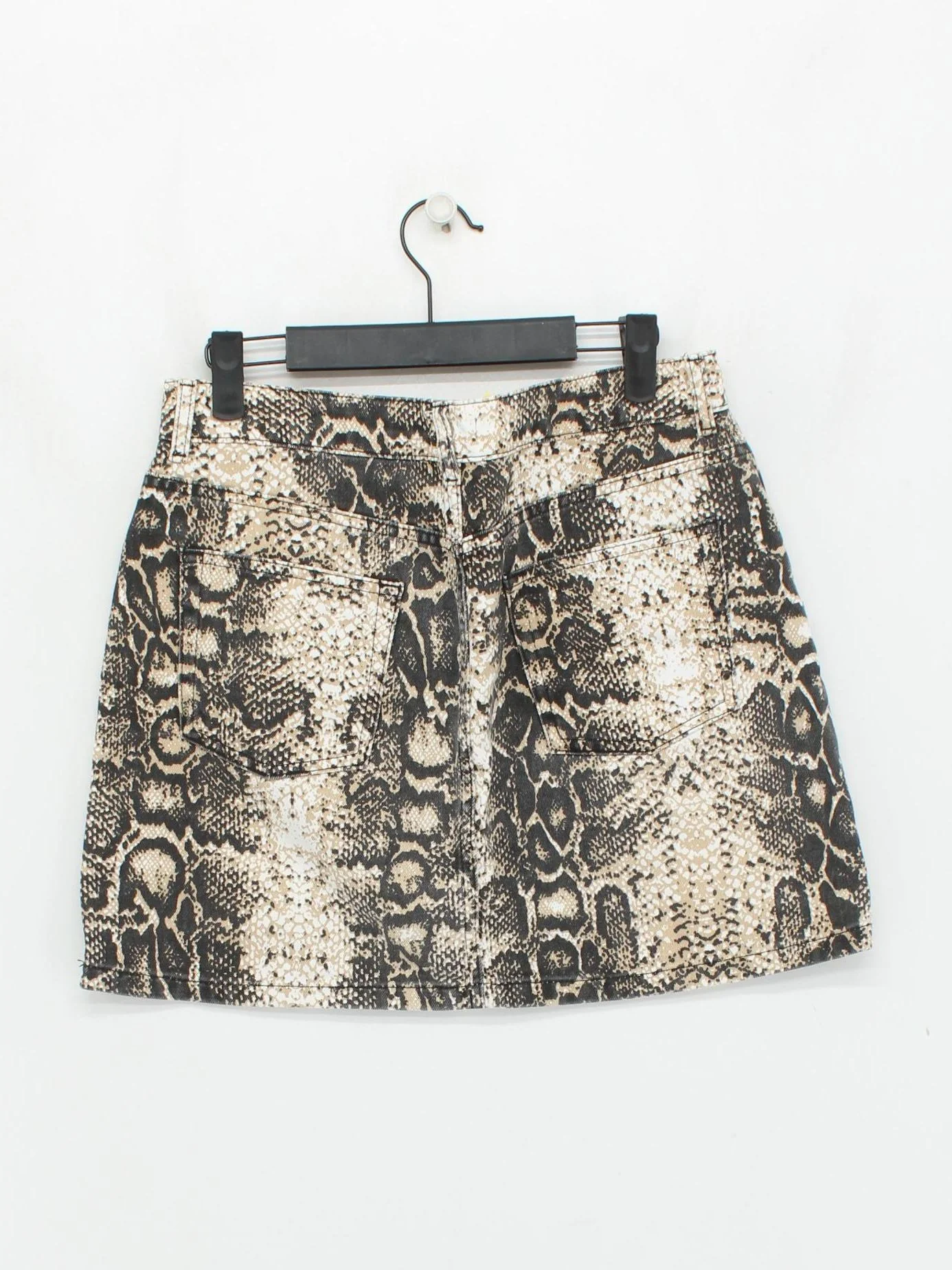 Topshop Women's Mini Skirt M Multi Animal Print 100% Cotton Short Mini - Image 2