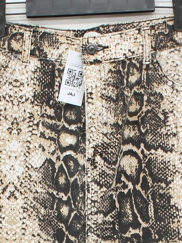 Topshop Women's Mini Skirt M Multi Animal Print 100% Cotton Short Mini - Image 3