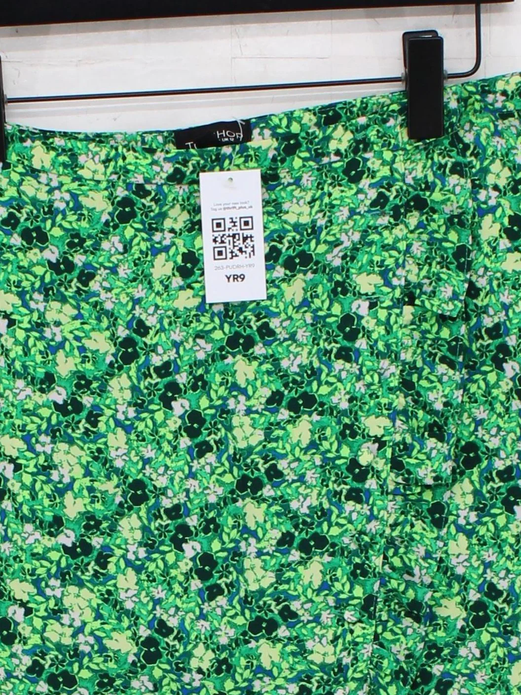 Topshop Women's Mini Skirt M Multi Floral 100% Polyester Short Mini - Image 3