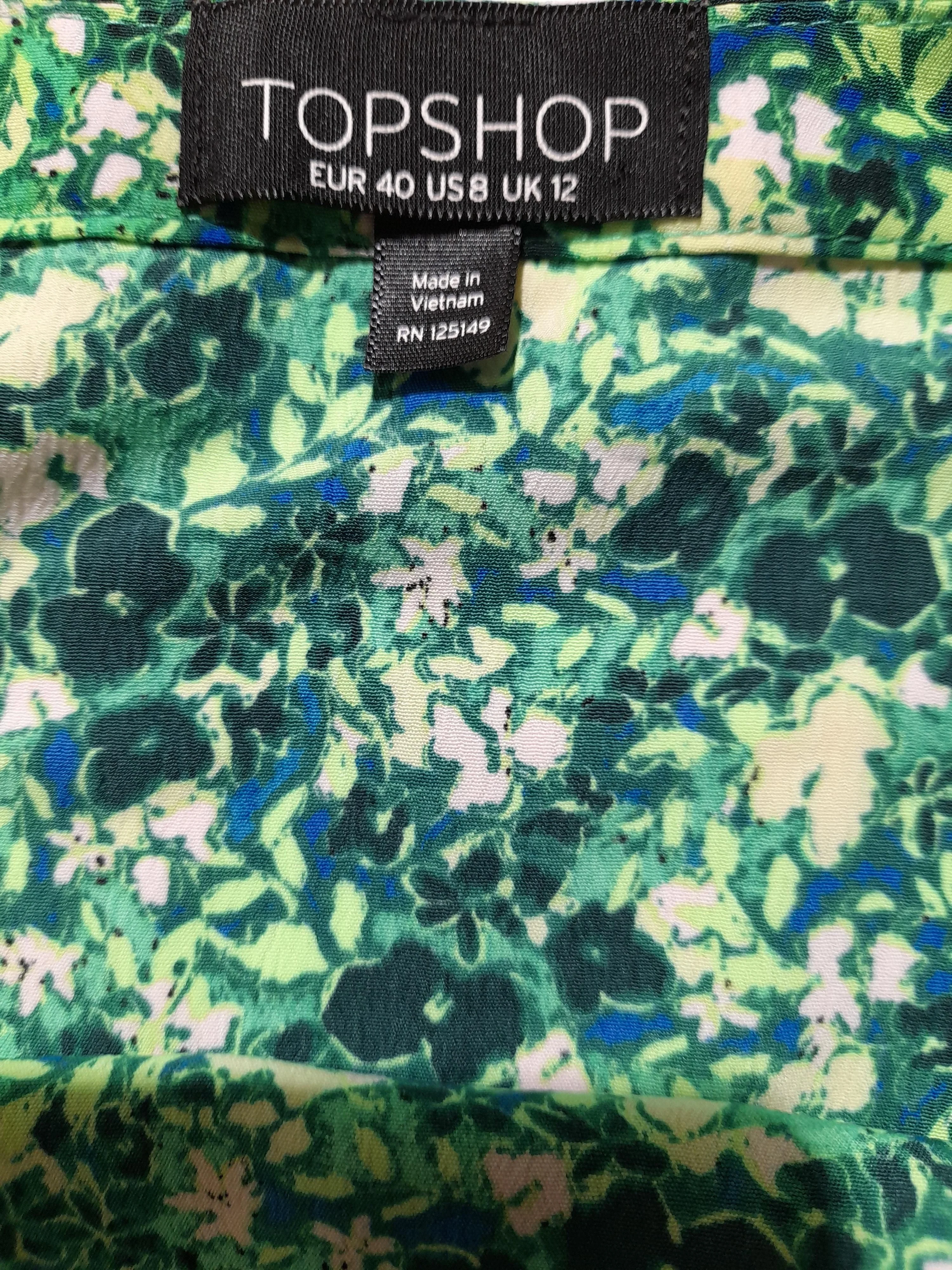 Topshop Women's Mini Skirt M Multi Floral 100% Polyester Short Mini - Image 5