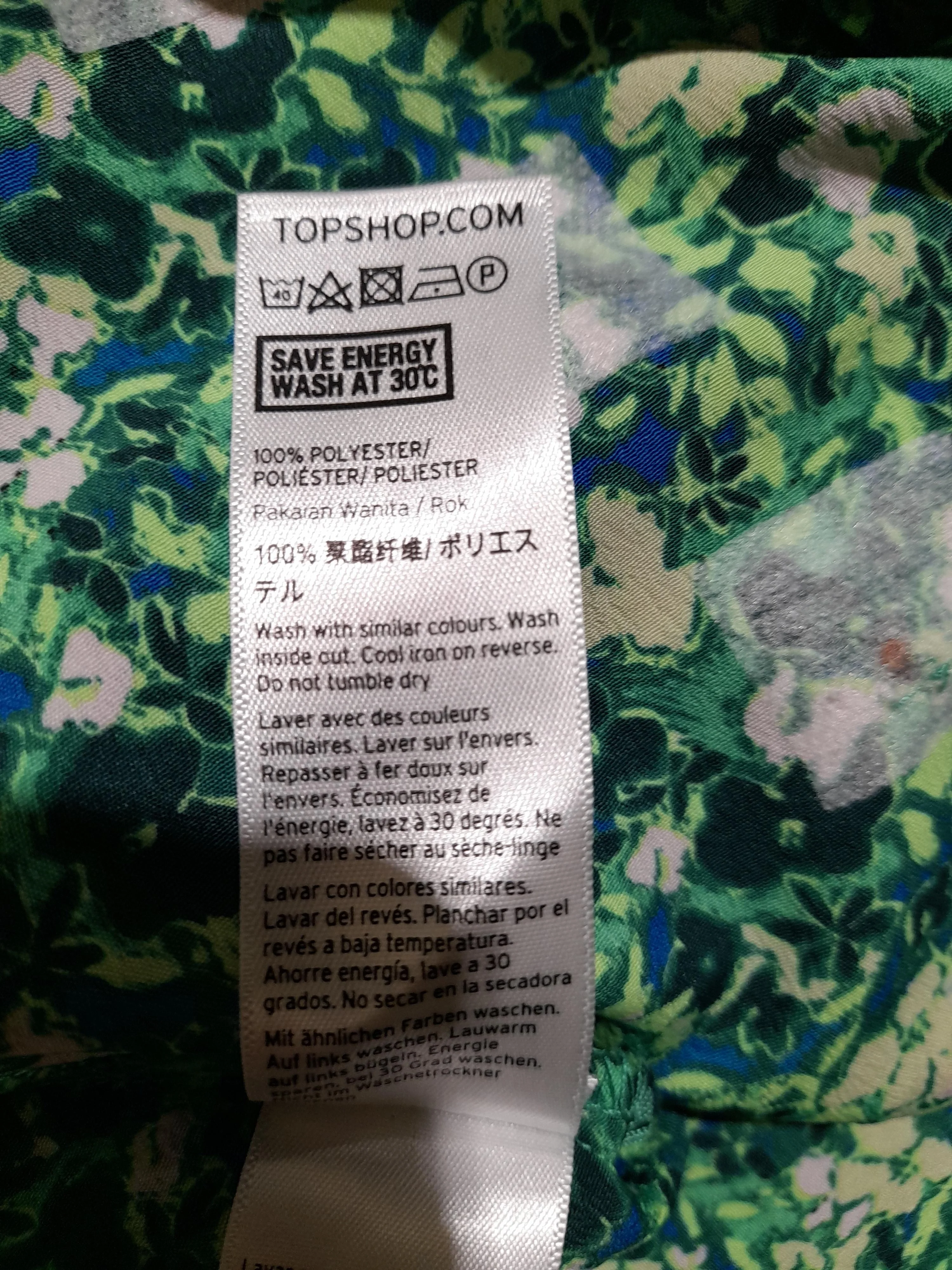 Topshop Women's Mini Skirt M Multi Floral 100% Polyester Short Mini - Image 6