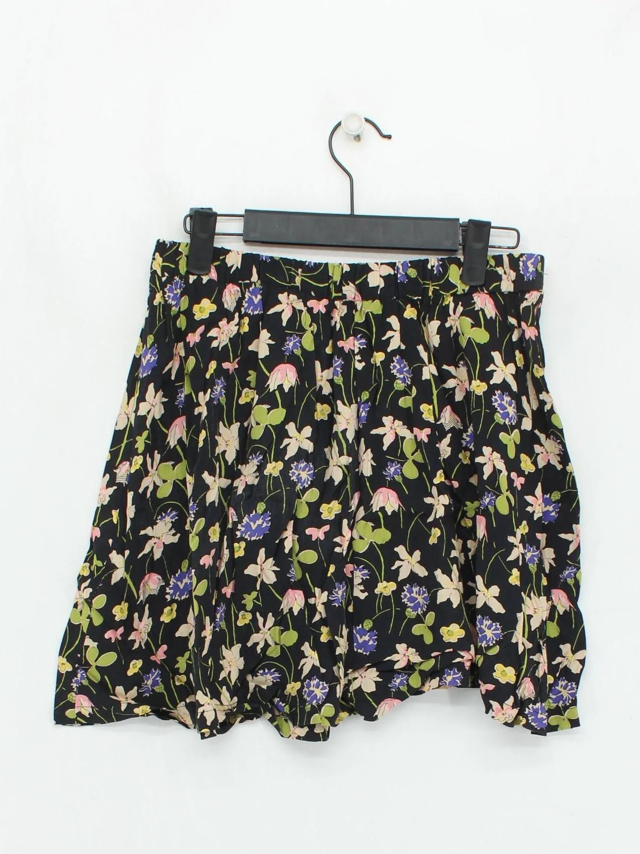 Topshop Women's Mini Skirt S Black Floral 100% Viscose Short Mini - Image 2