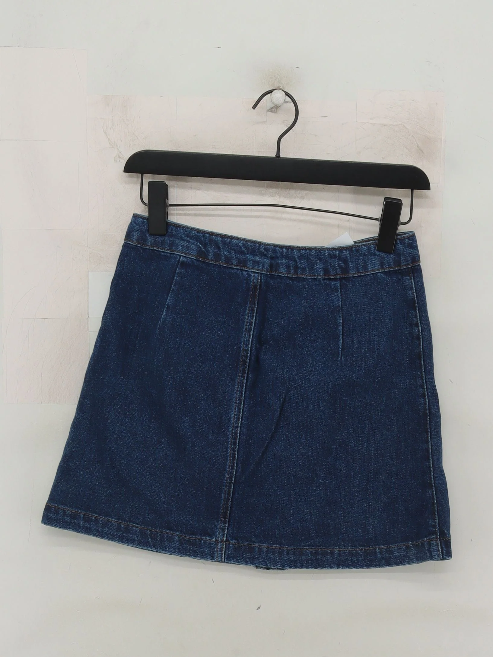Topshop Women's Mini Skirt S Blue 100% Cotton Short Mini - Image 2