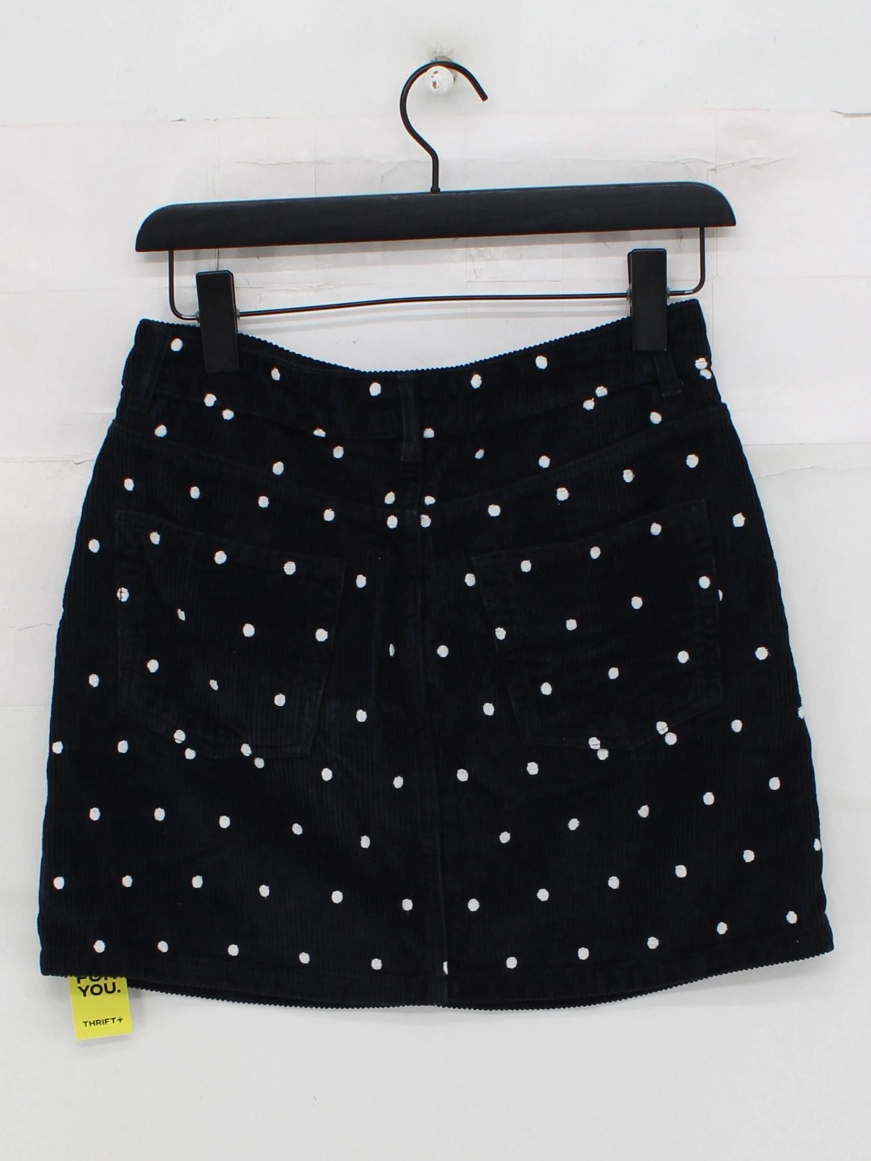 Topshop Women's Mini Skirt S Blue Polkadot 100% Cotton Short Mini - Image 2
