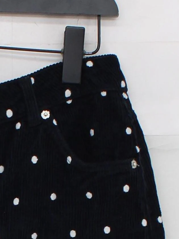 Topshop Women's Mini Skirt S Blue Polkadot 100% Cotton Short Mini - Image 4