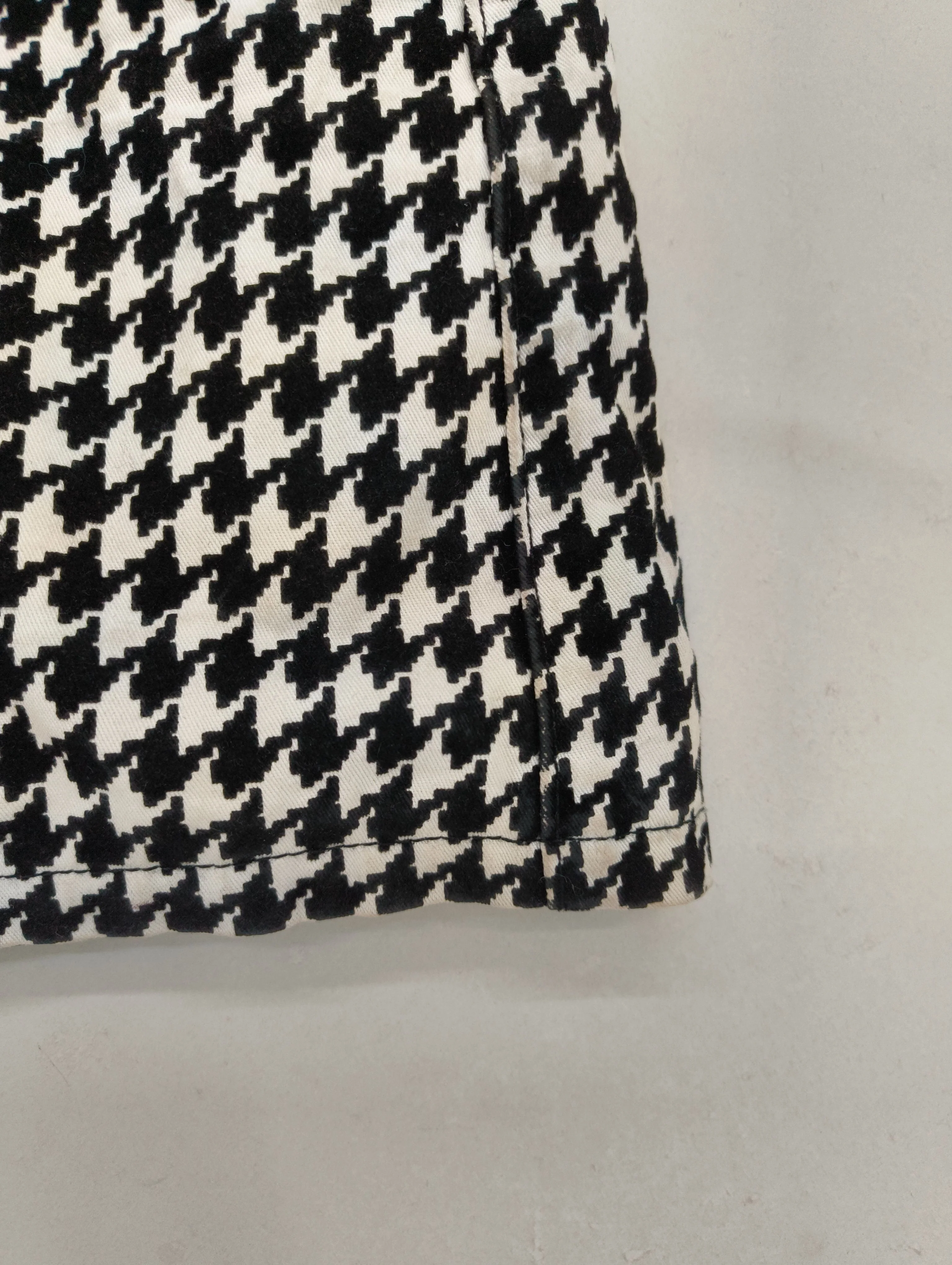 Topshop Women's Mini Skirt S Multi Checkered 100% Cotton Short Mini - Image 5