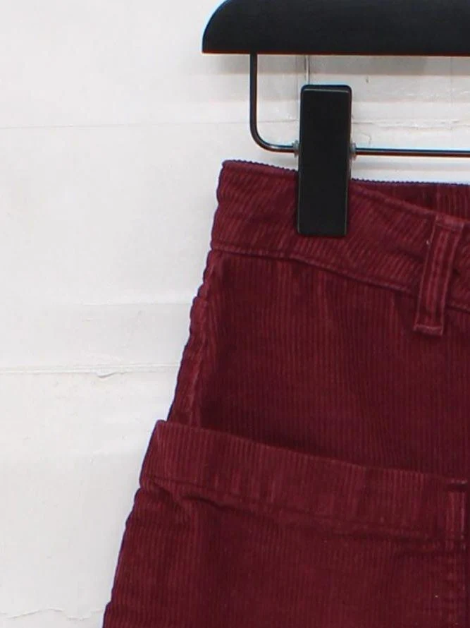 Topshop Women's Mini Skirt S Red 100% Cotton Short Mini - Image 4