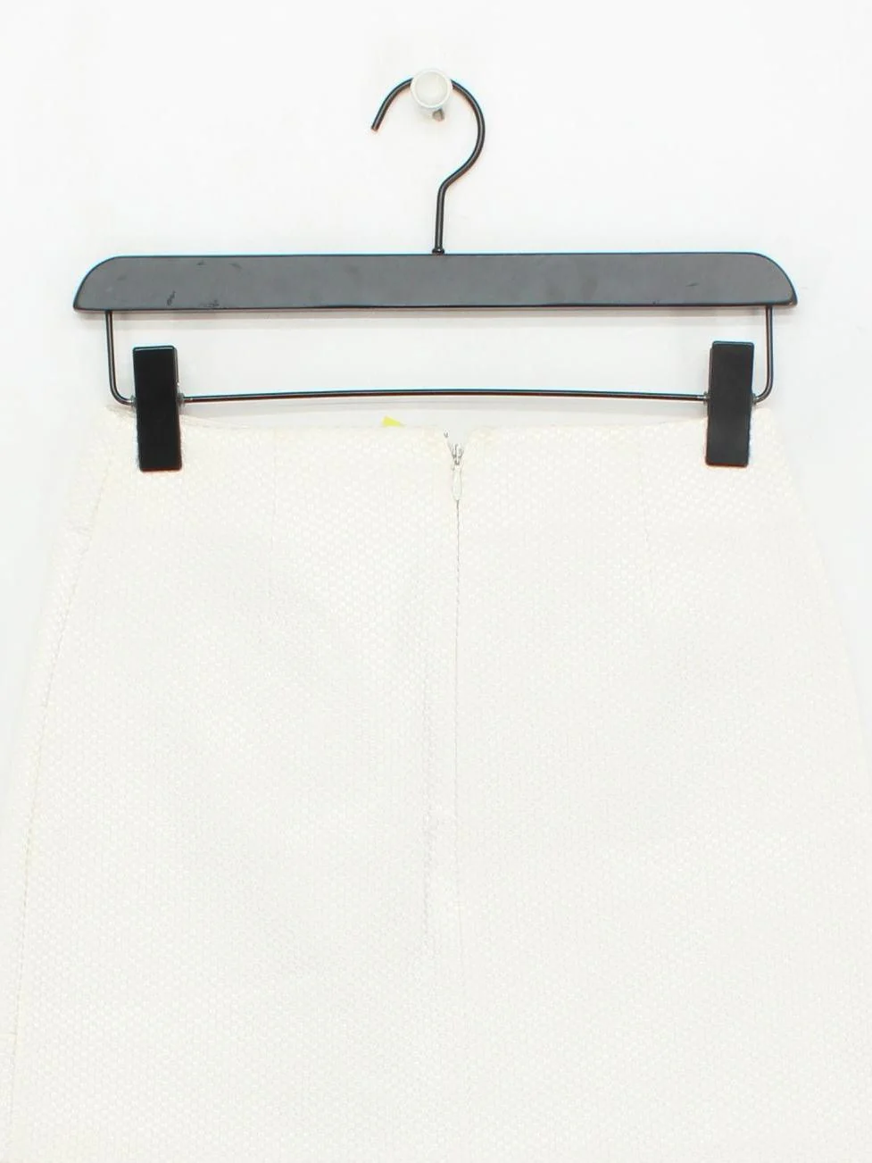 Topshop Women's Mini Skirt S White Cotton with Polyester, Elastane Short Mini - Image 2