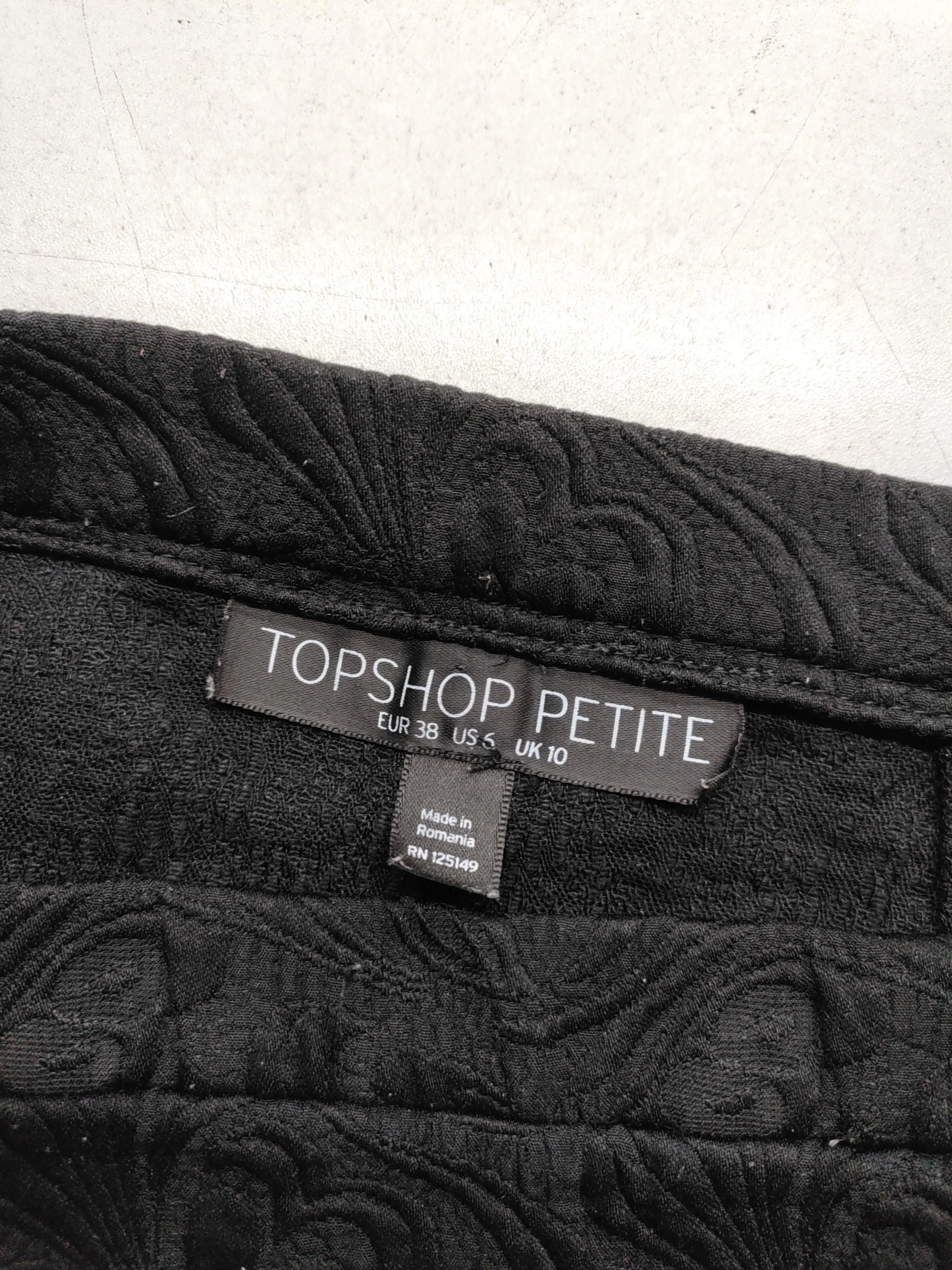 Topshop Women's Mini Skirt UK 10 Black Cotton with Polyester, Polyamide Mini - Image 5
