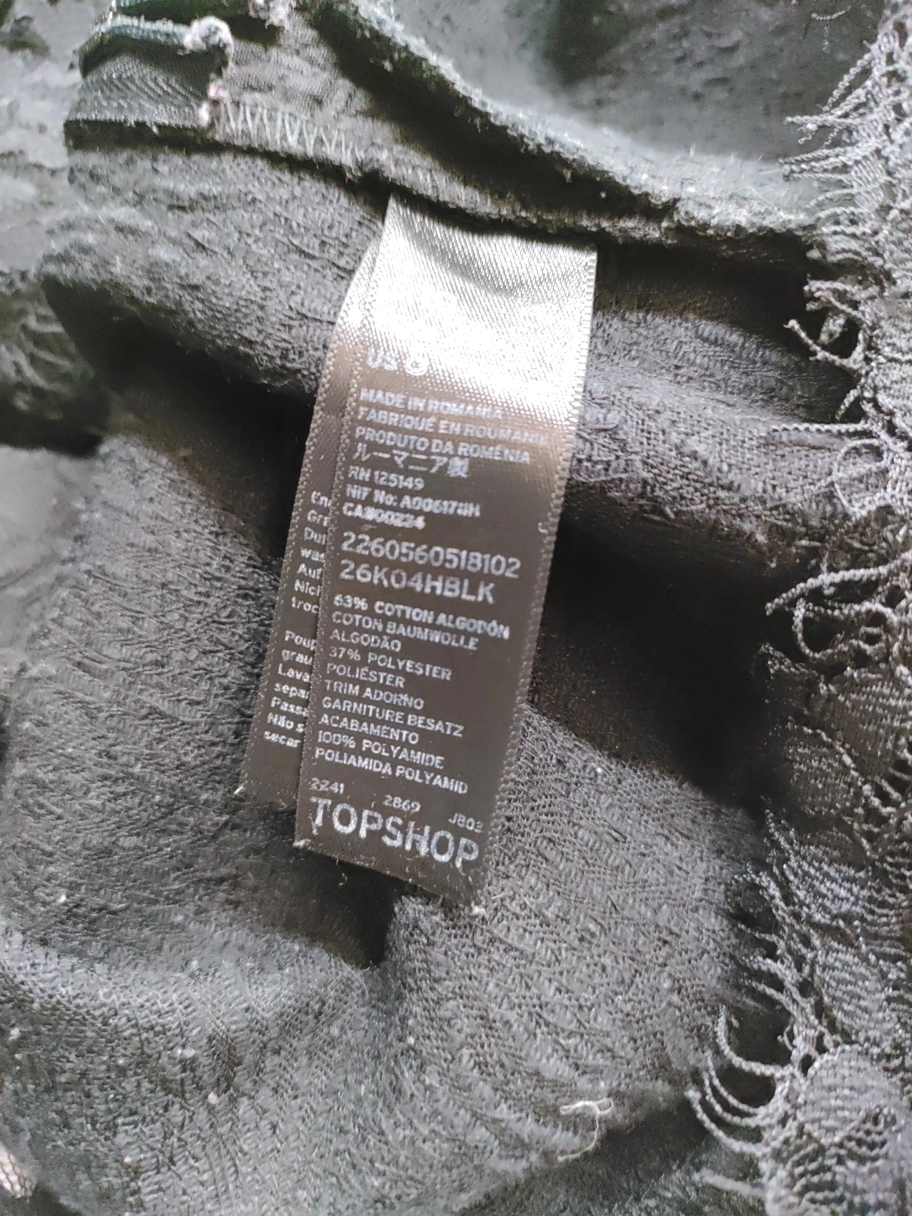 Topshop Women's Mini Skirt UK 10 Black Cotton with Polyester, Polyamide Mini - Image 6