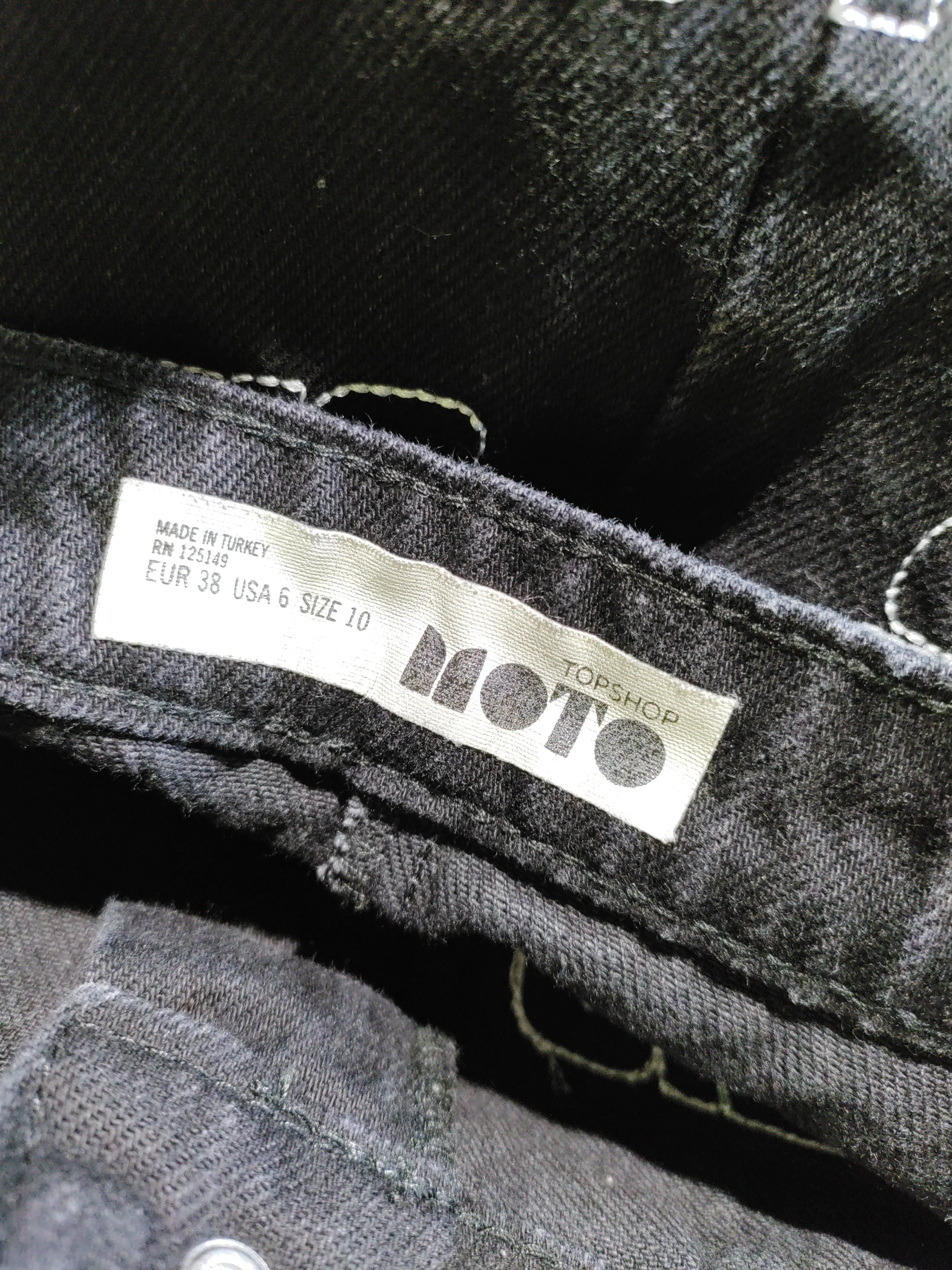 Topshop Women's Mini Skirt UK 10 Black Graphic 100% Cotton Short Mini - Image 5