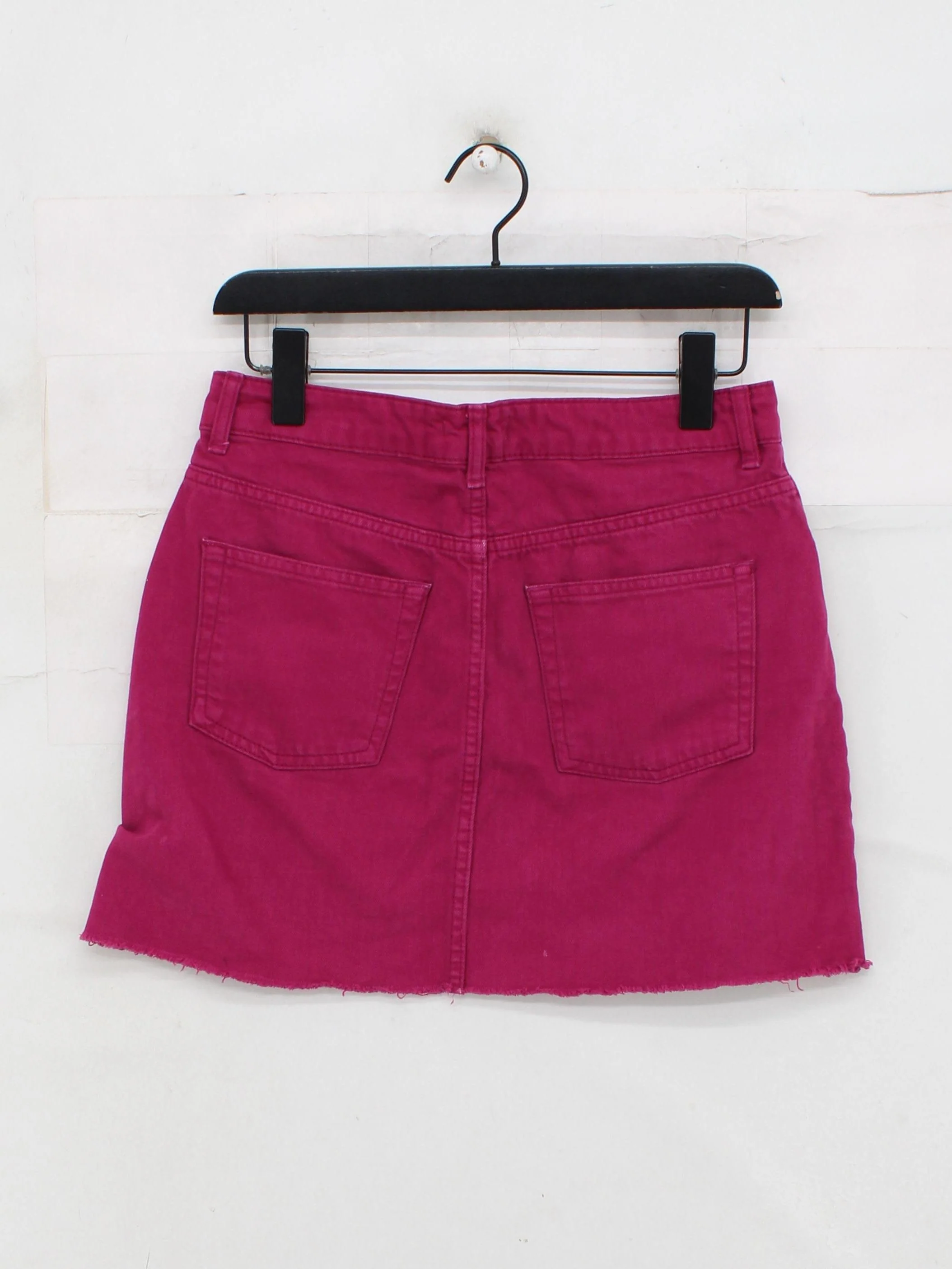 Topshop Women's Mini Skirt UK 10 Pink 100% Cotton Short Mini - Image 2