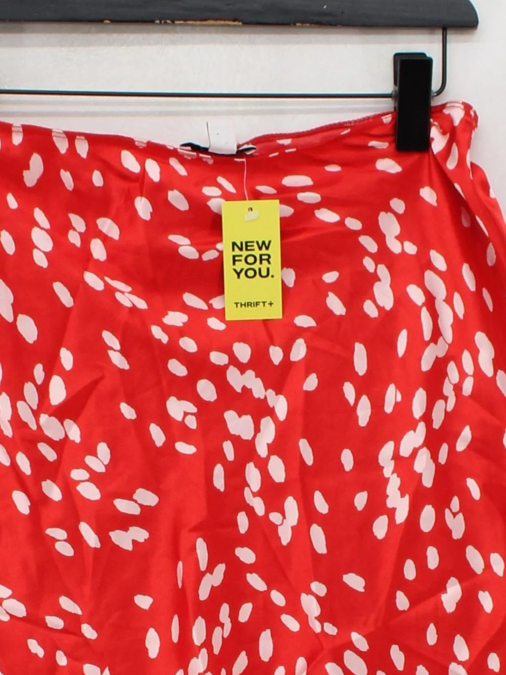 Topshop Women's Mini Skirt UK 10 Red Polkadot 100% Polyester Short Mini - Image 3