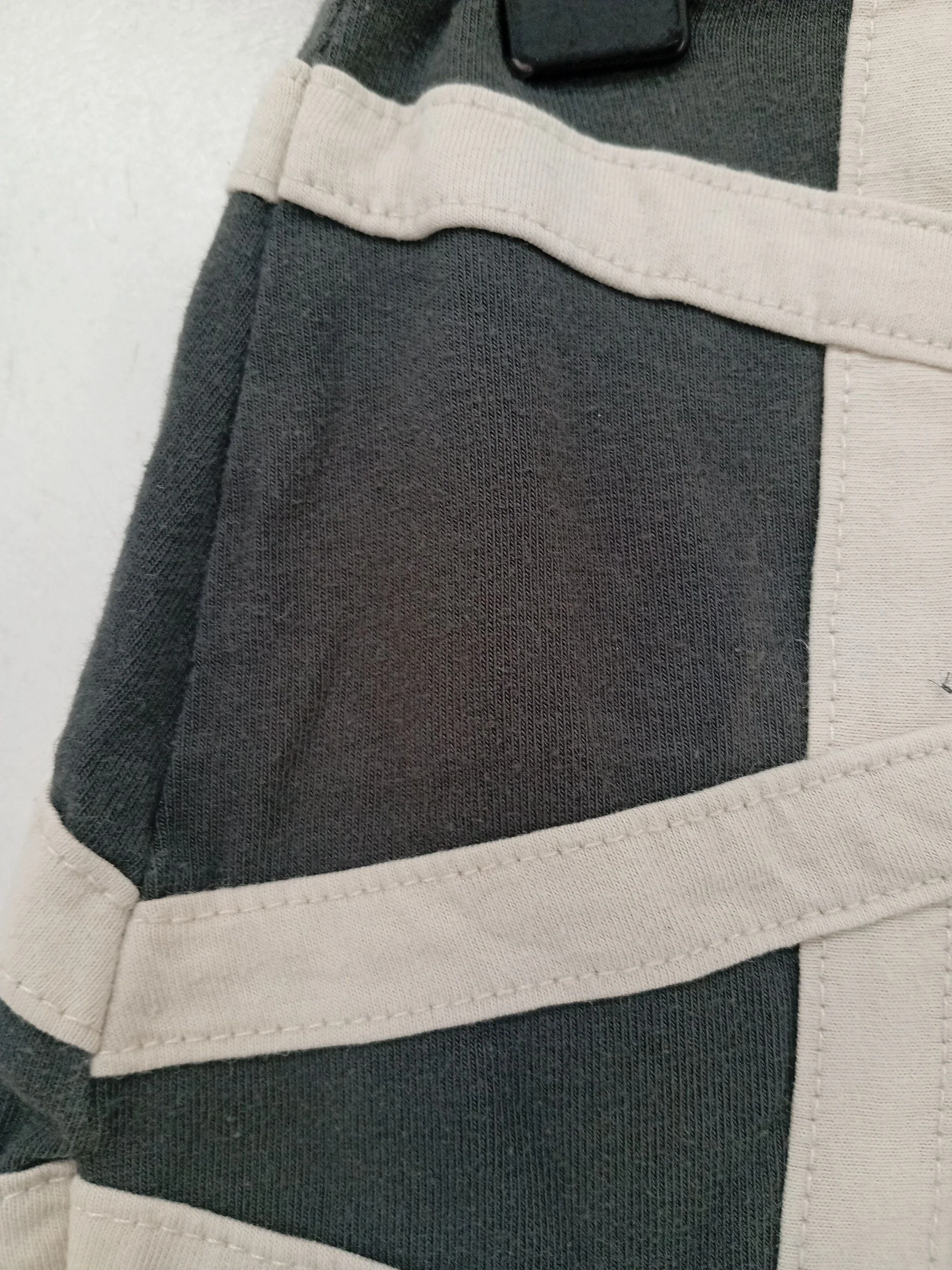 Topshop Women's Mini Skirt UK 12 Grey Geometric Cotton with Elastane Short Mini - Image 6