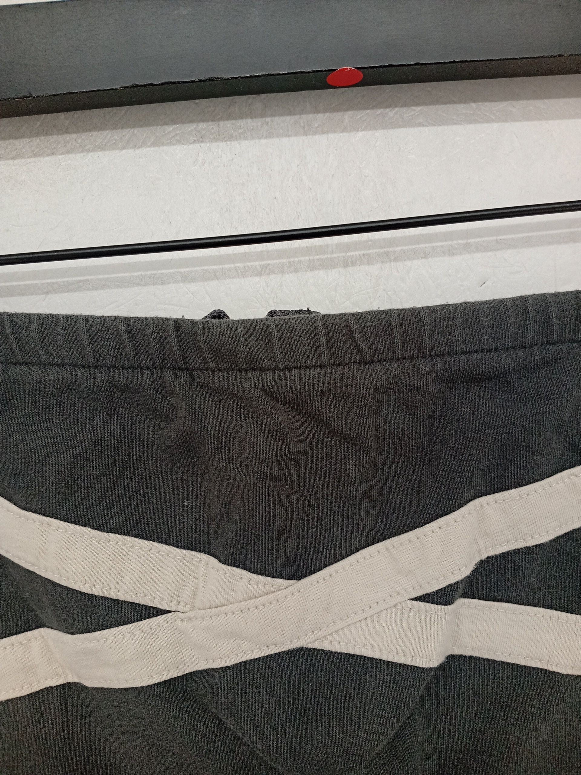 Topshop Women's Mini Skirt UK 12 Grey Geometric Cotton with Elastane Short Mini - Image 7