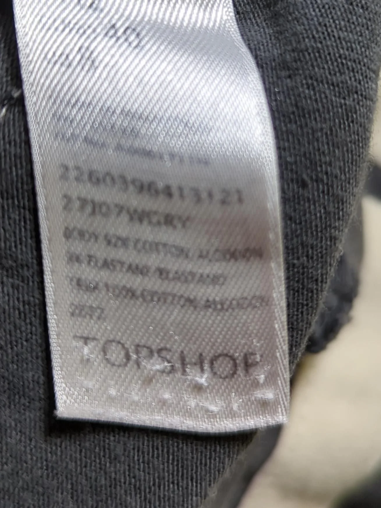 Topshop Women's Mini Skirt UK 12 Grey Geometric Cotton with Elastane Short Mini - Image 9