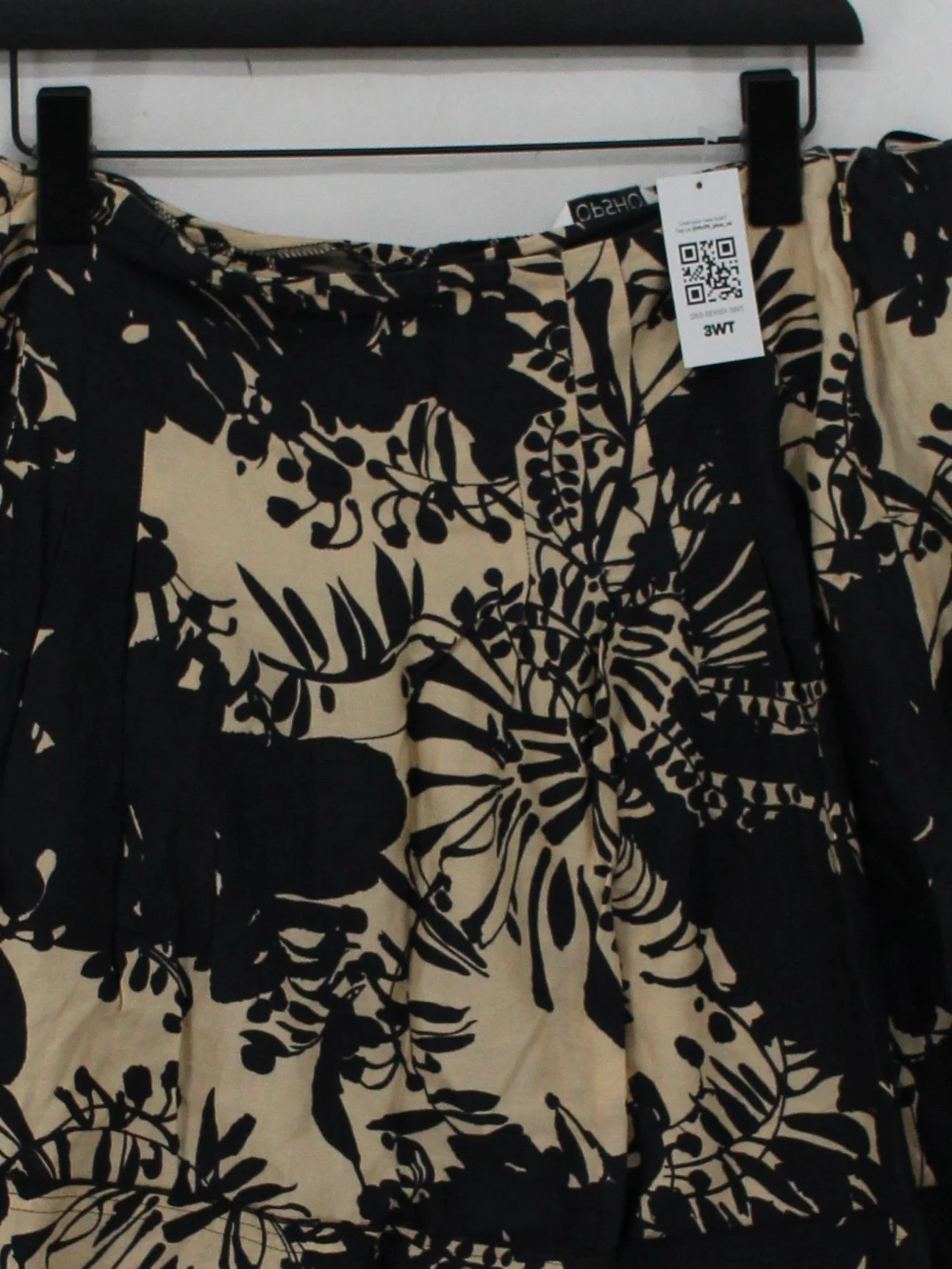 Topshop Women's Mini Skirt UK 12 Multi Floral 100% Cotton Short Mini - Image 3
