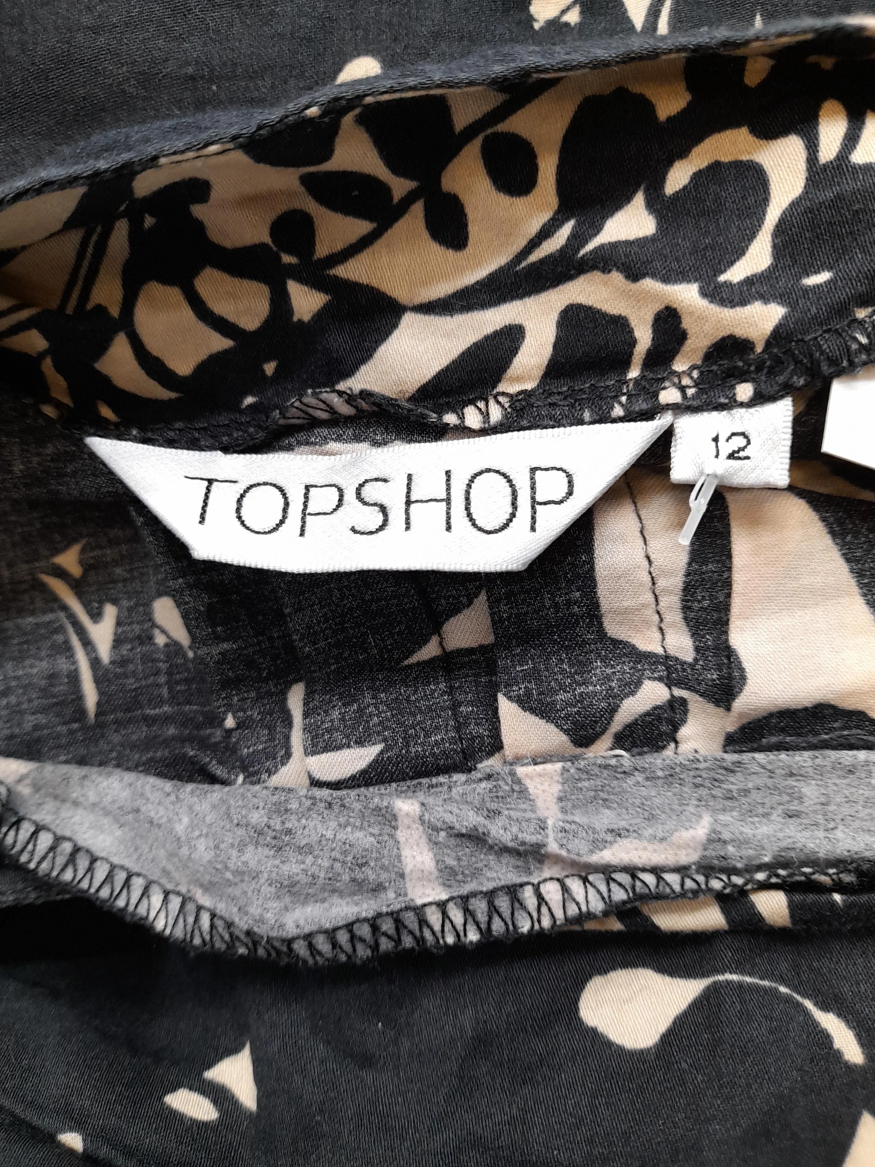 Topshop Women's Mini Skirt UK 12 Multi Floral 100% Cotton Short Mini - Image 5