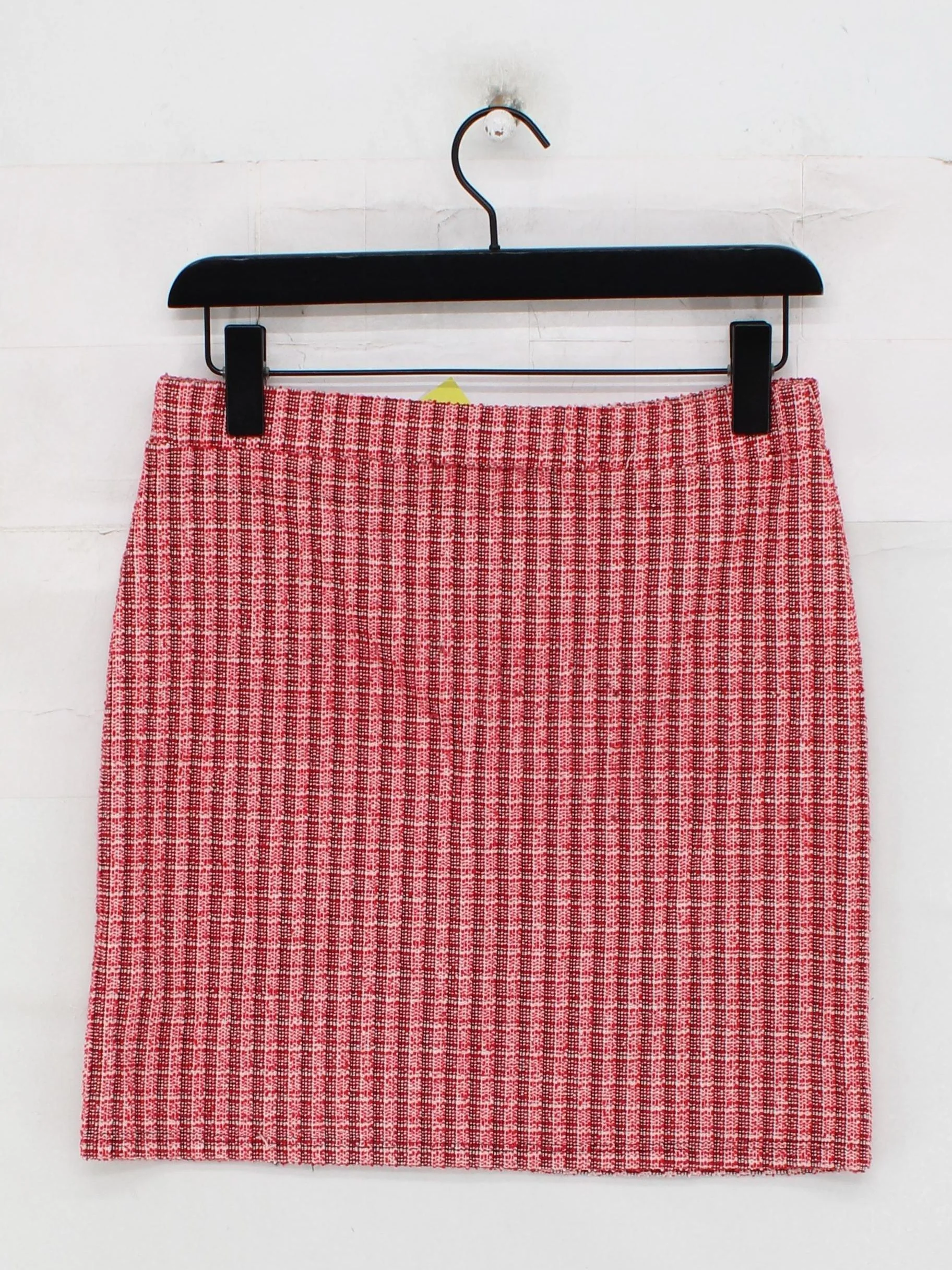 Topshop Women's Mini Skirt UK 12 Red Polyester with Cotton, Acrylic Mini - Image 2