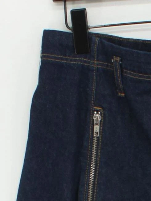 Topshop Women's Mini Skirt UK 14 Blue 100% Cotton Short Mini - Image 4