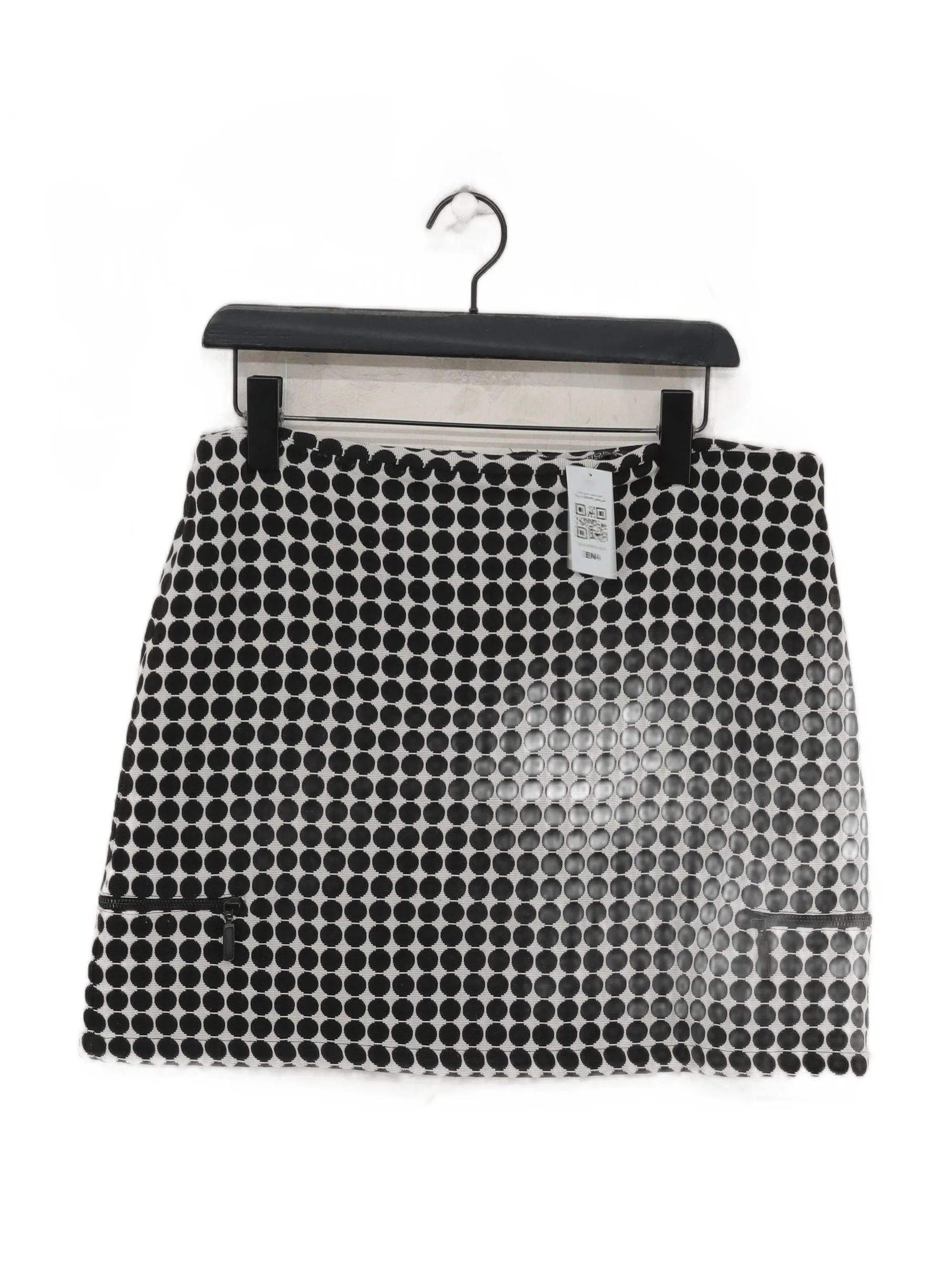Topshop Women's Mini Skirt UK 16 Multi Polkadot Cotton with Polyester Short Mini